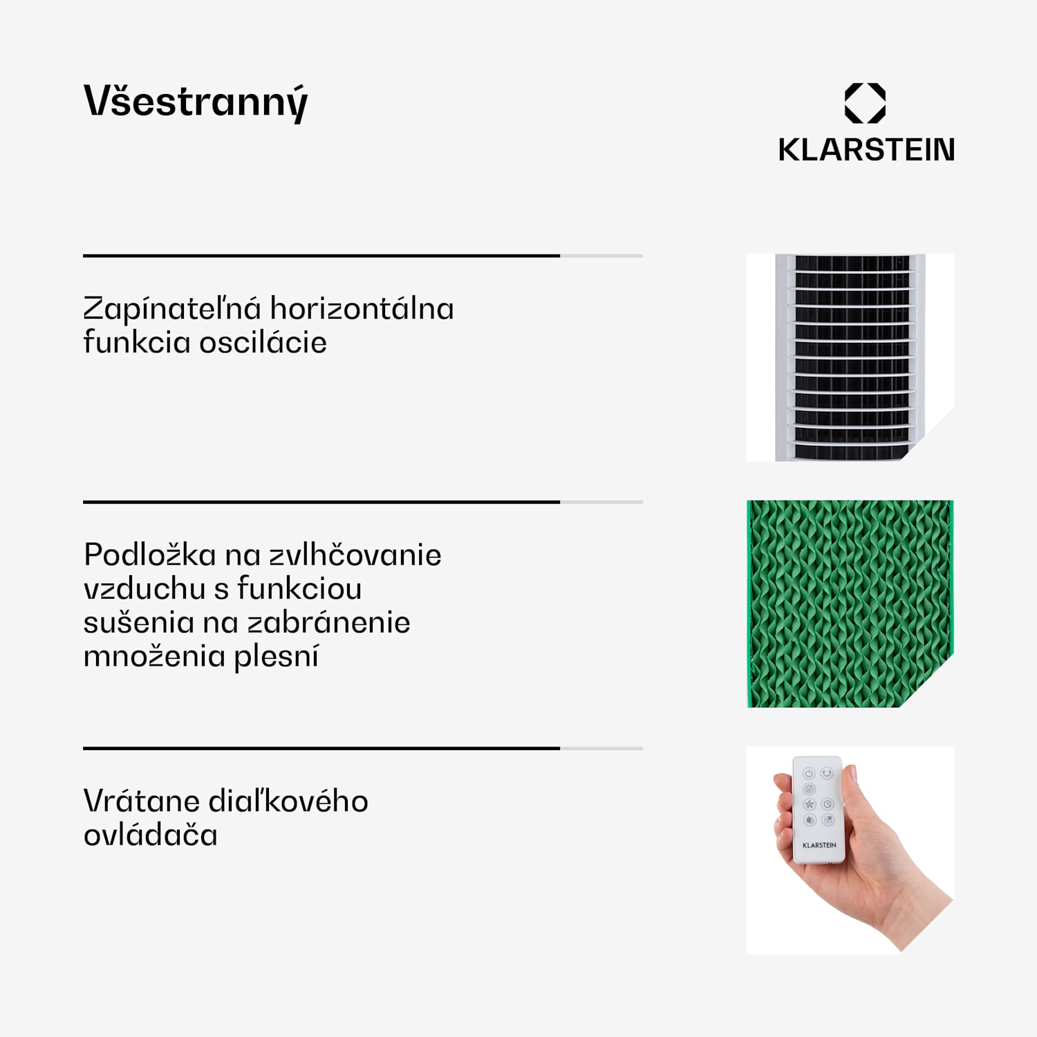 Skytower Grand Smart, ochladzovač vzduchu, 80 W, 480 m³/h, 8 l, mobilný 