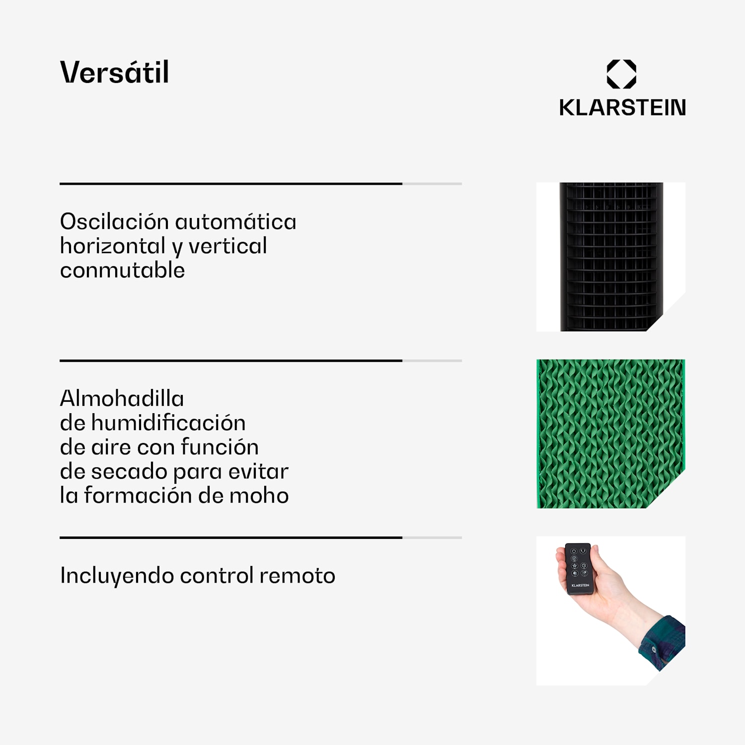 Climatizador Skytower Grand Smart 80W 480 m³/h 8 Liter portátil 