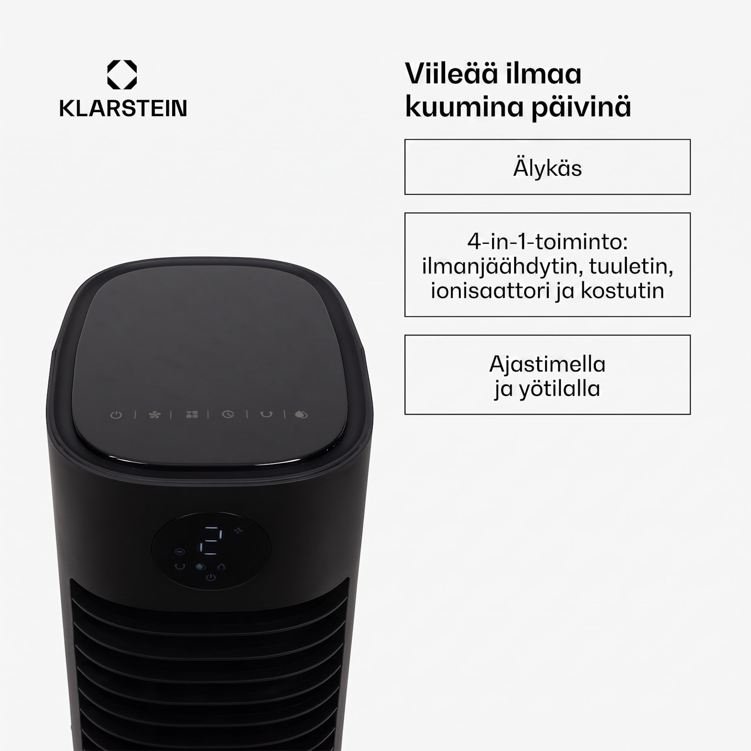 Skytower Grand Smart ilmanjäähdytin 80W 460 m³/h 8 litraa siirrettävä 460 m³/h | Kyllä | Musta
