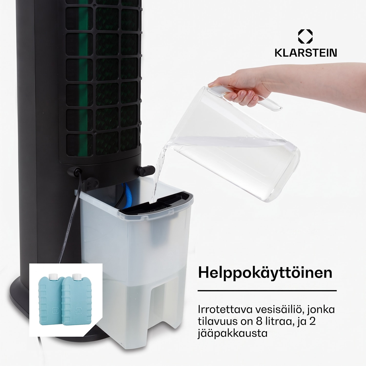 Skytower Grand Smart ilmanjäähdytin 80W 460 m³/h 8 litraa siirrettävä 460 m³/h | Kyllä | Musta