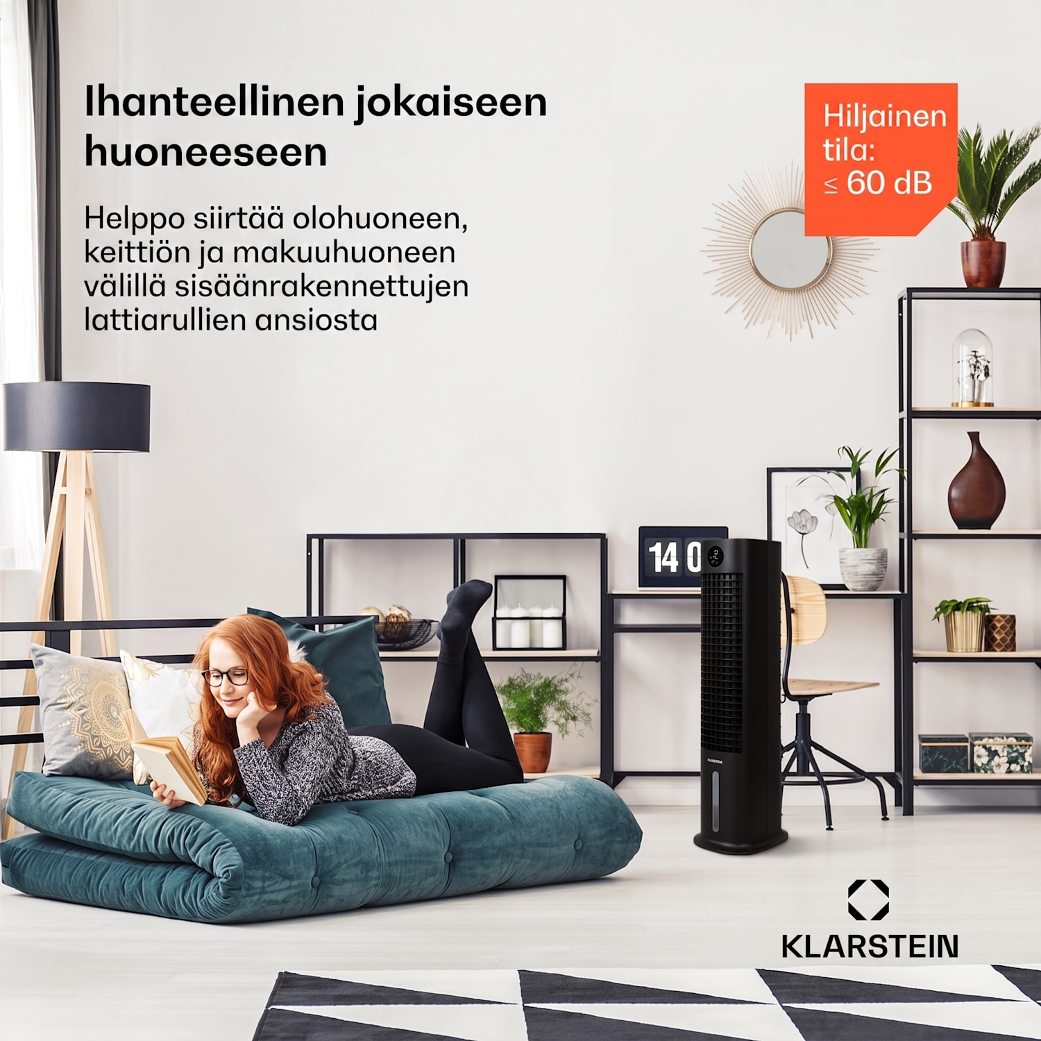 Skytower Grand Smart ilmanjäähdytin 80W 460 m³/h 8 litraa siirrettävä 460 m³/h | Kyllä | Musta