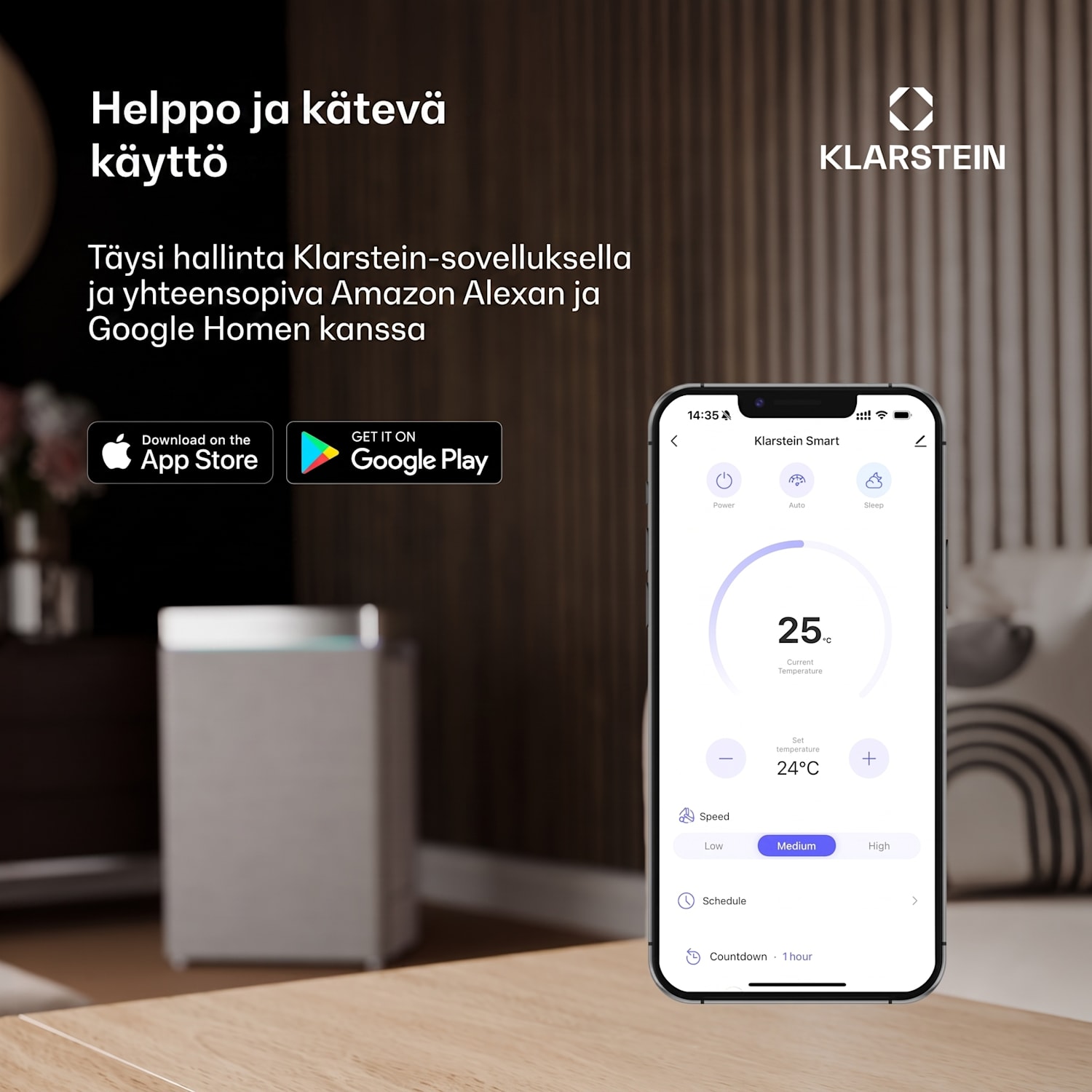 Skytower Grand Smart ilmanjäähdytin 80W 460 m³/h 8 litraa siirrettävä 460 m³/h | Kyllä | Musta