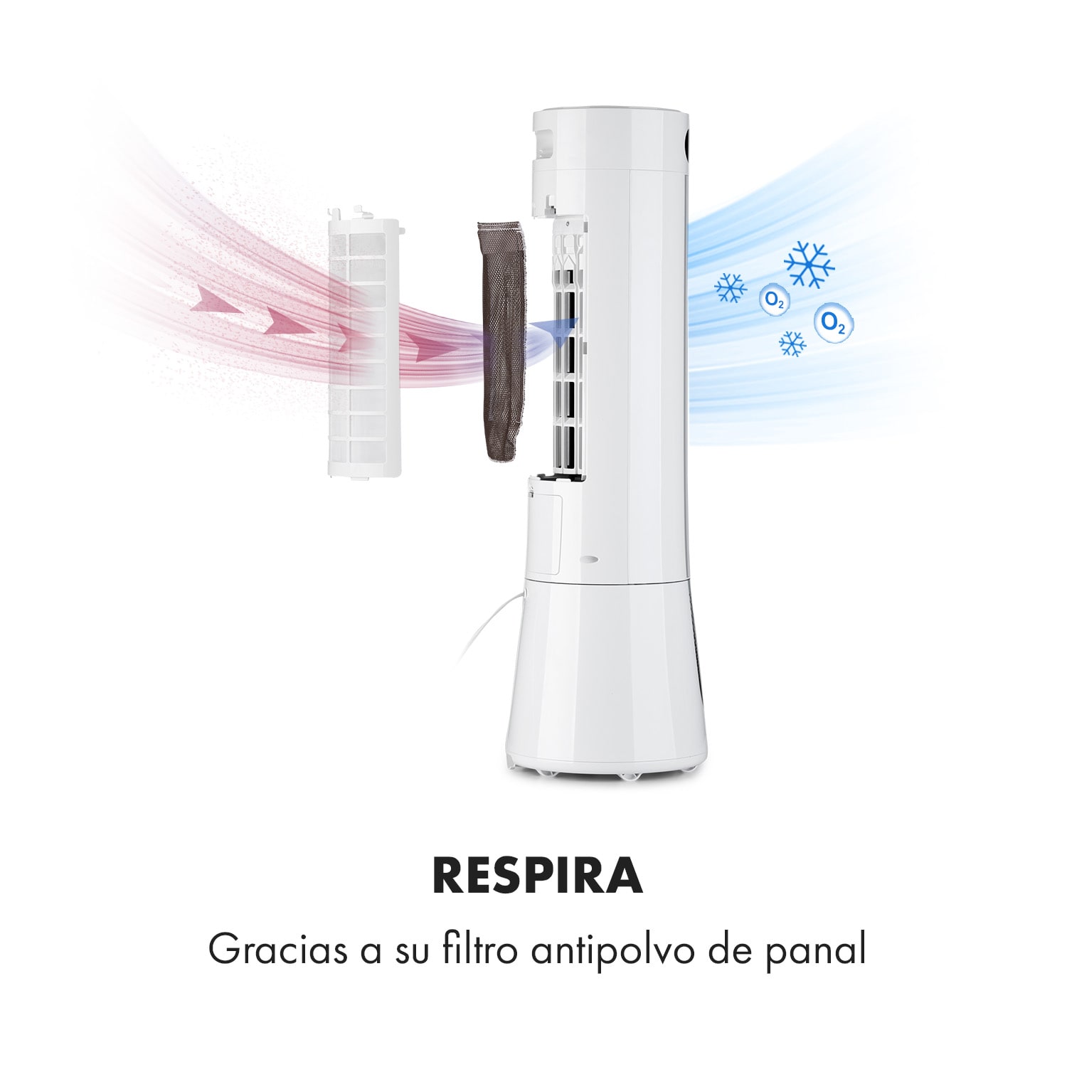 Skyscraper Frost Climatizador evaporativo 45 W 7 litros 2 bloques refrigeración Móvil 