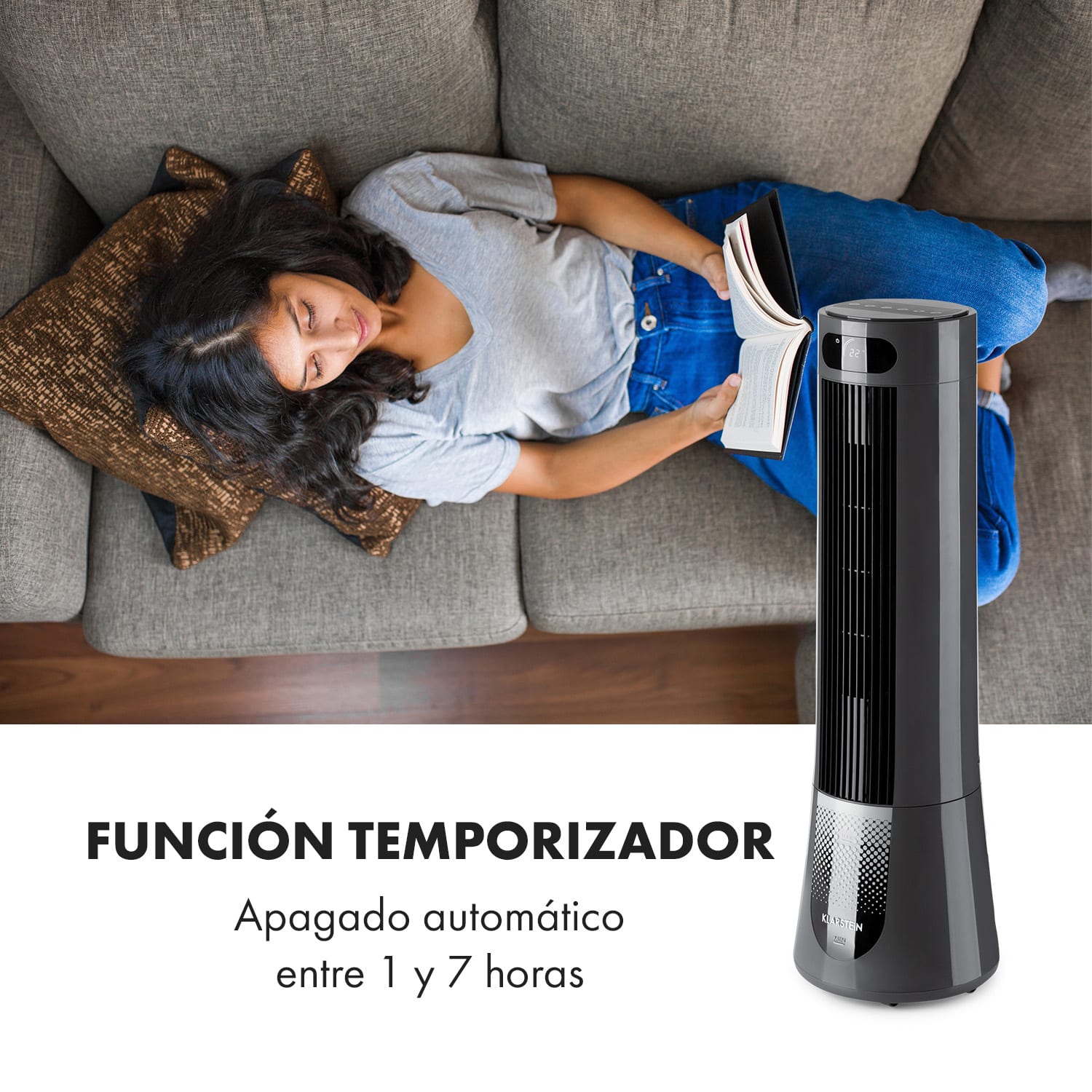 Skyscraper Frost Climatizador evaporativo 45 W 7 litros 2 bloques refrigeración Móvil 100 m³/h | No | Gris Marengo
