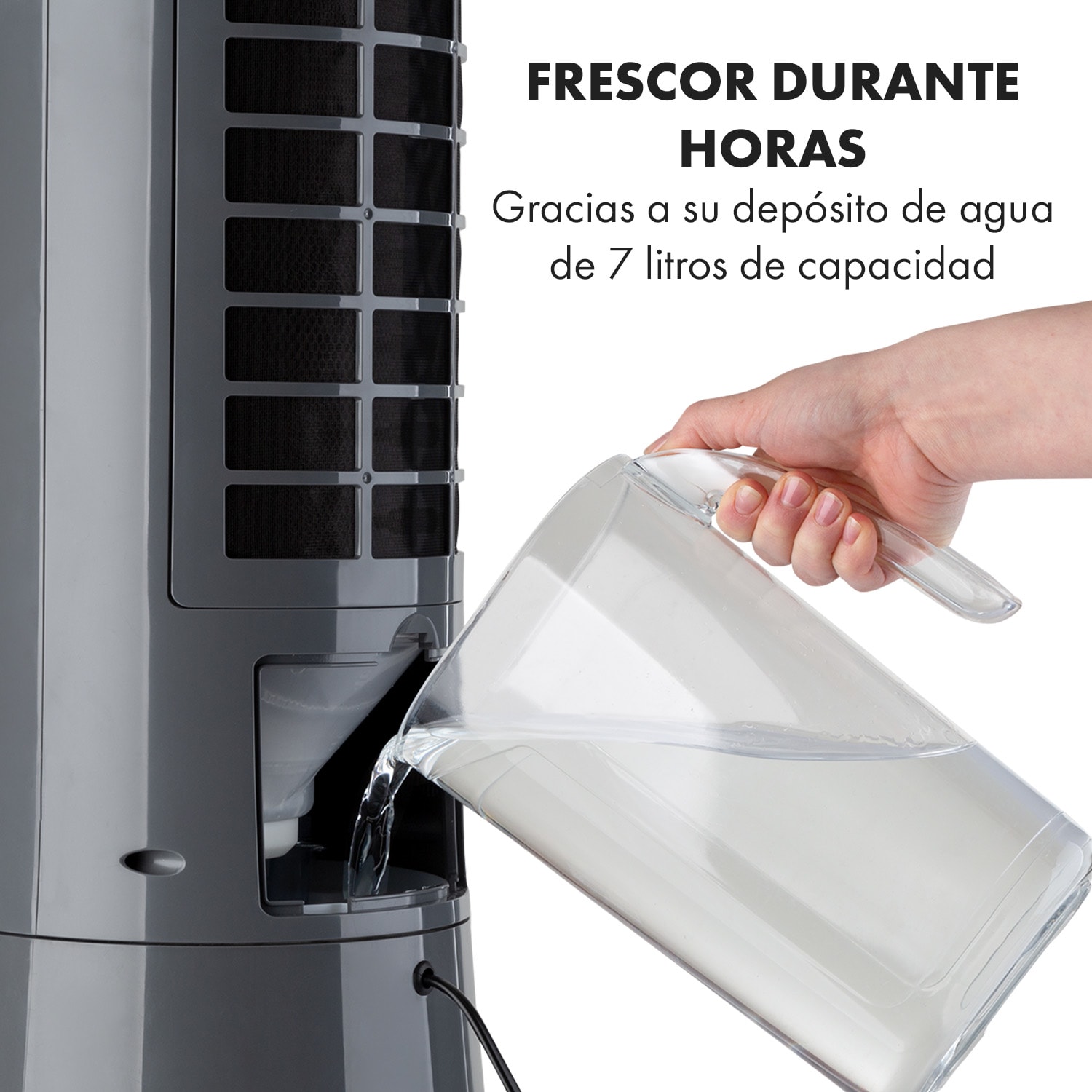 Skyscraper Frost Climatizador evaporativo 45 W 7 litros 2 bloques refrigeración Móvil 100 m³/h | No | Gris Marengo