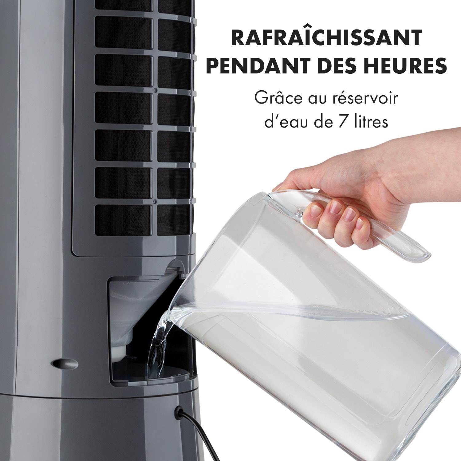 Rafraîchisseur d'air Skyscraper Frost 45 W  7 litres 2 packs de glace mobile 