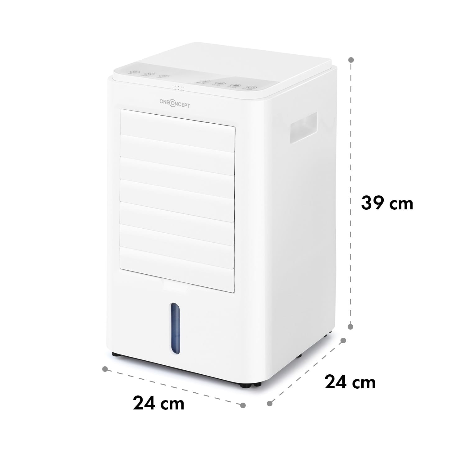 Arctic Cube, klimator 4 w 1, 40 W, 230 m³/h, 2 x wkład chłodzący Biały