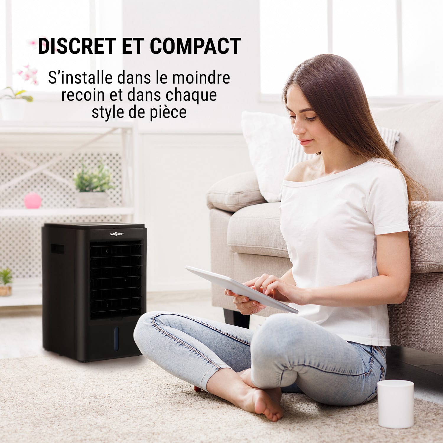 Arctic Cube 4-en-1 refroidisseur d'air 40 Watt 230 m3/h 2 batteries de refroidissement Noir