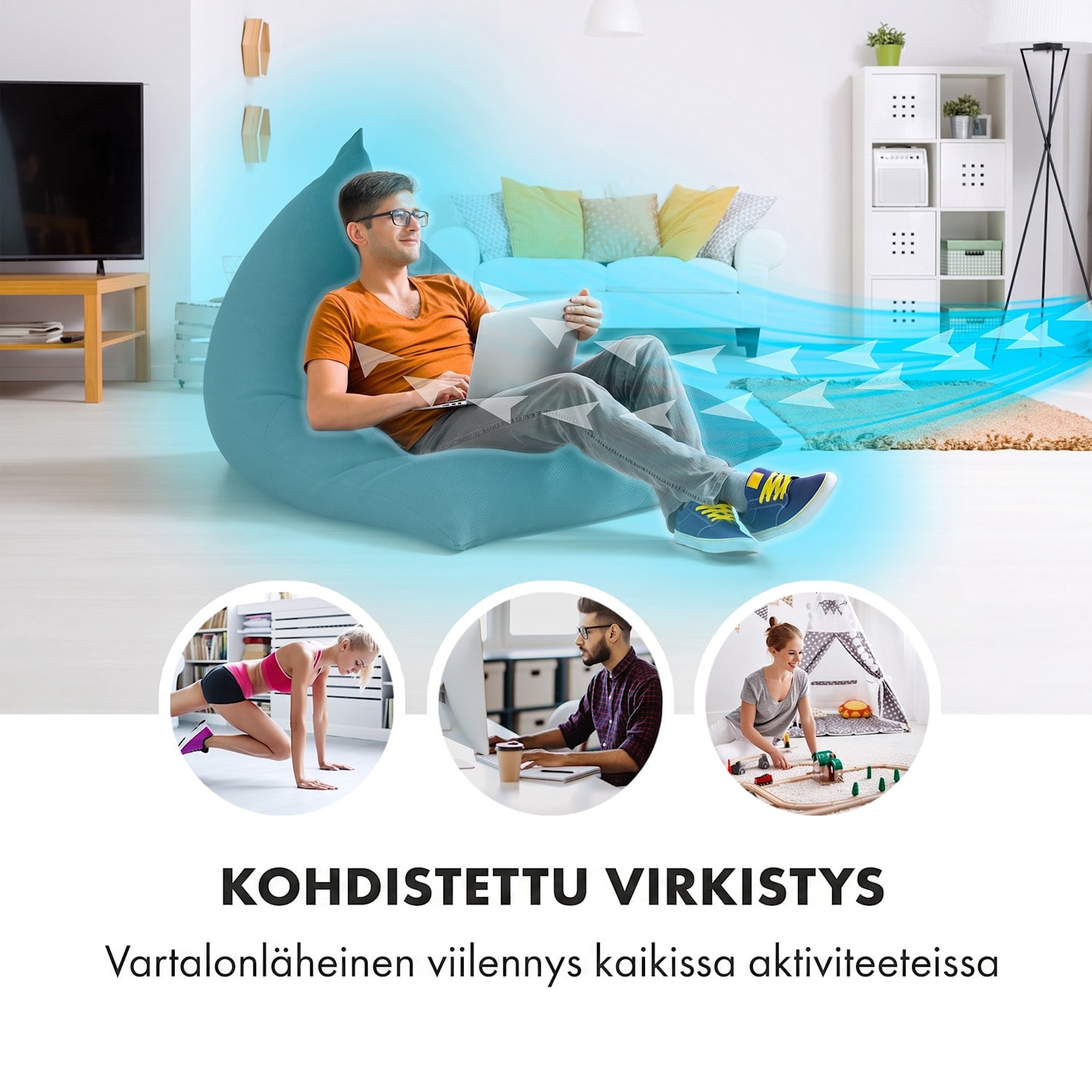 Icetower Smart pystytuuletin 45 wattia sovelluksella ohjaus 