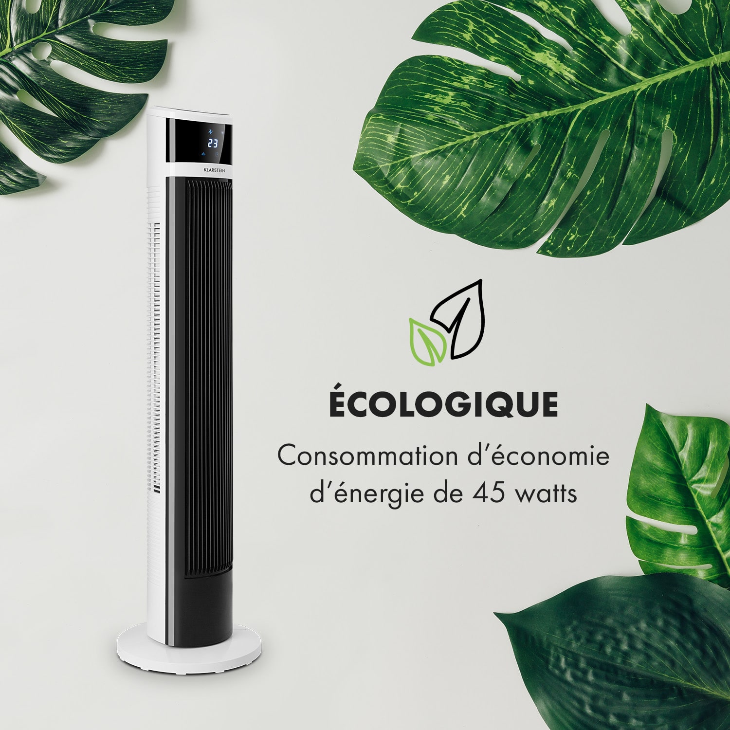 Icetower Smart Ventilateur sur pied  45 Watt Contrôle par app 