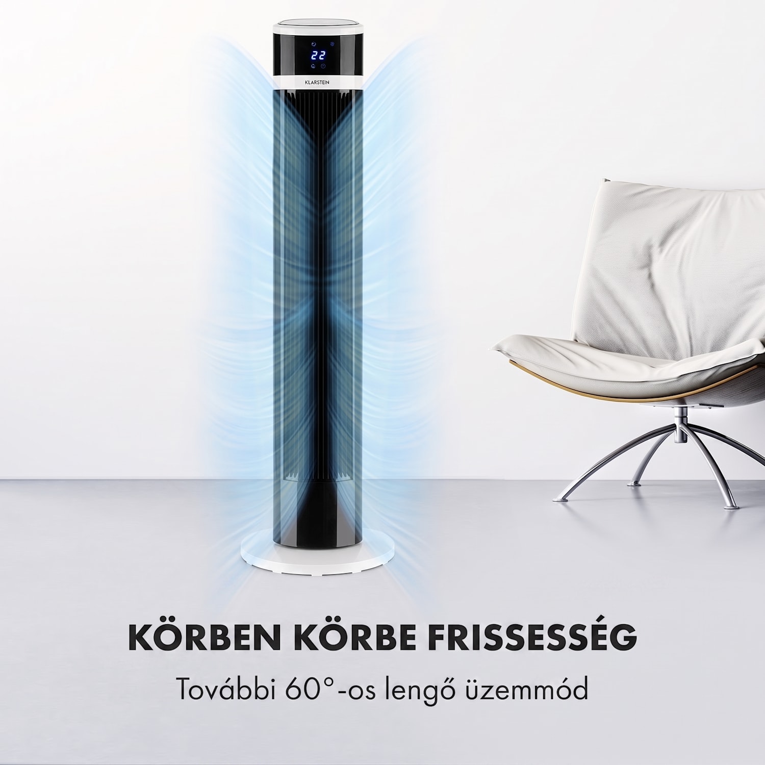 Icetower Smart, torony ventilátor, 45 W, vezérlés alkalmazás által 