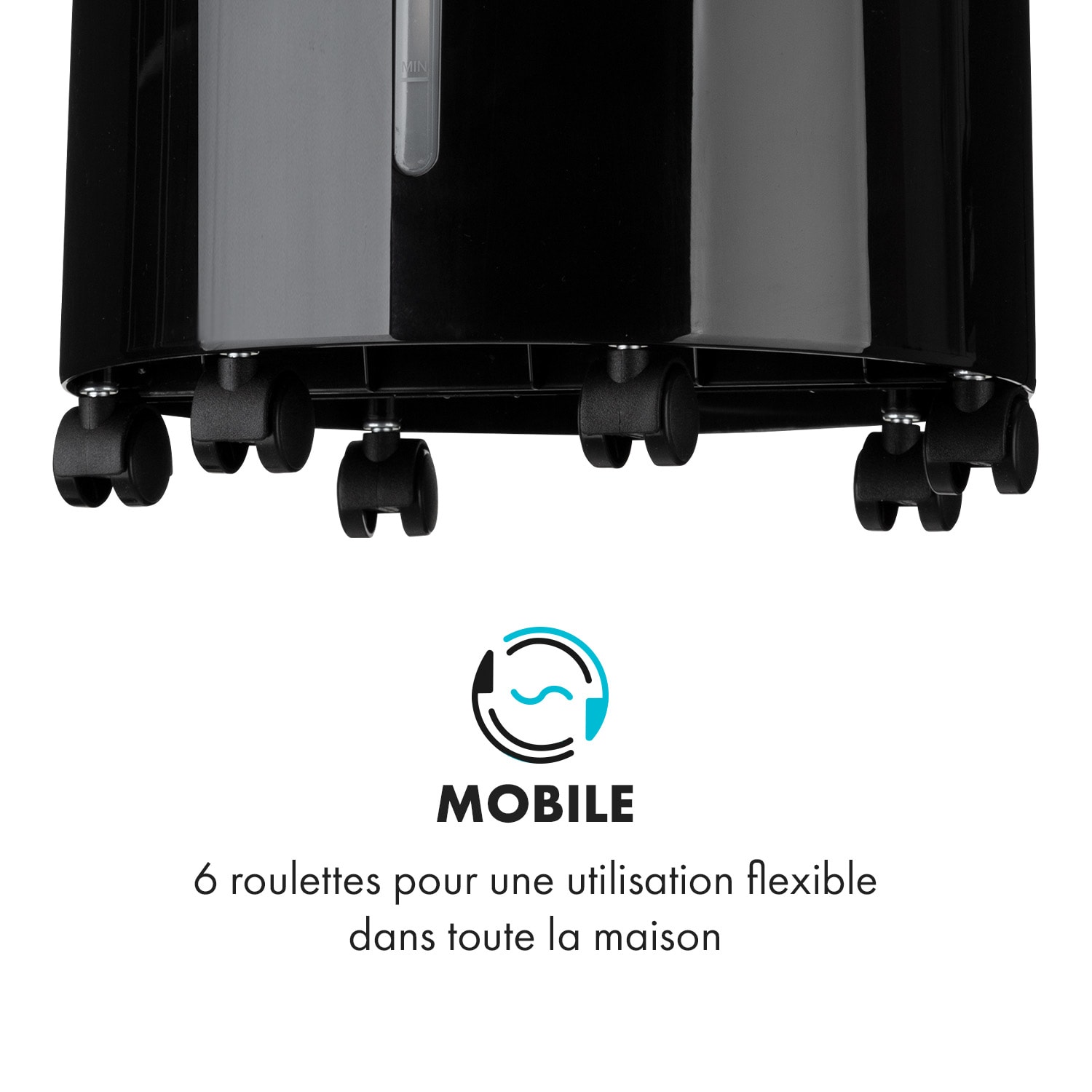 Waterfall luchtkoeler 45 W 4 liter 2 koelelementen mobiel 