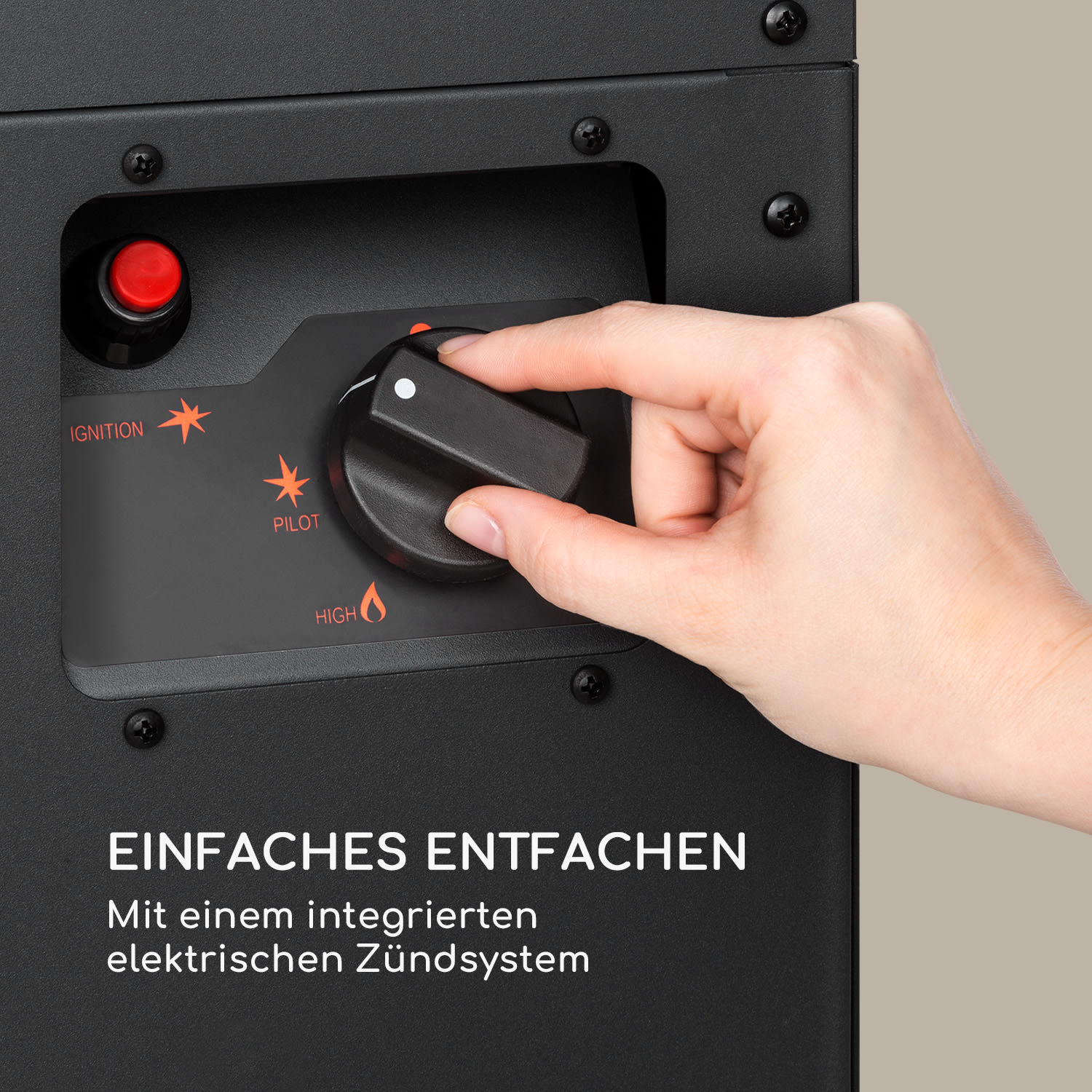 Flagranti Plus Gasheizstrahler 8kW Seitentische Edelstahl 6 