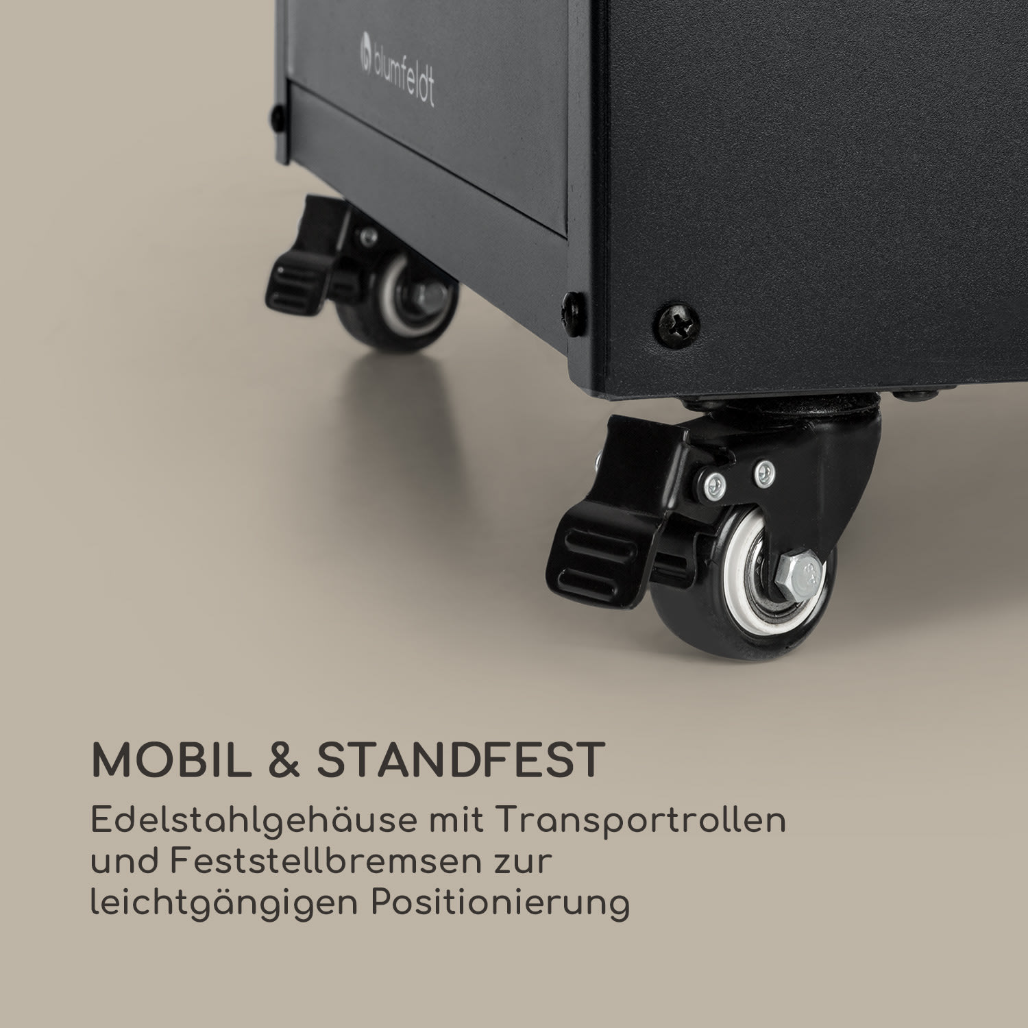 Flagranti Plus Gasheizstrahler 8kW Seitentische Edelstahl 6 