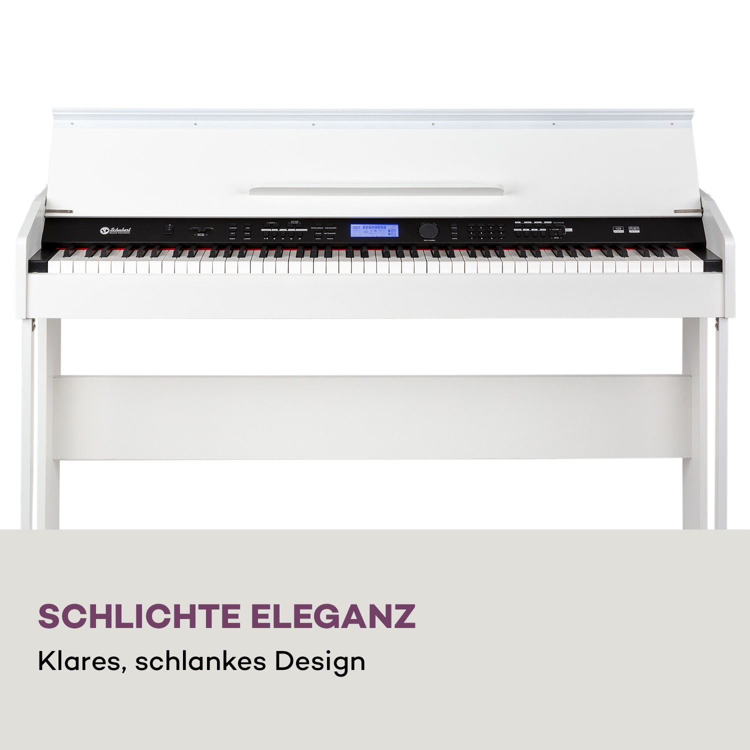 Subi 88 Harmony E-Piano 88 Tasten Hammermechanik 160 Rhythmen 80  Demosongs Weißes Holz