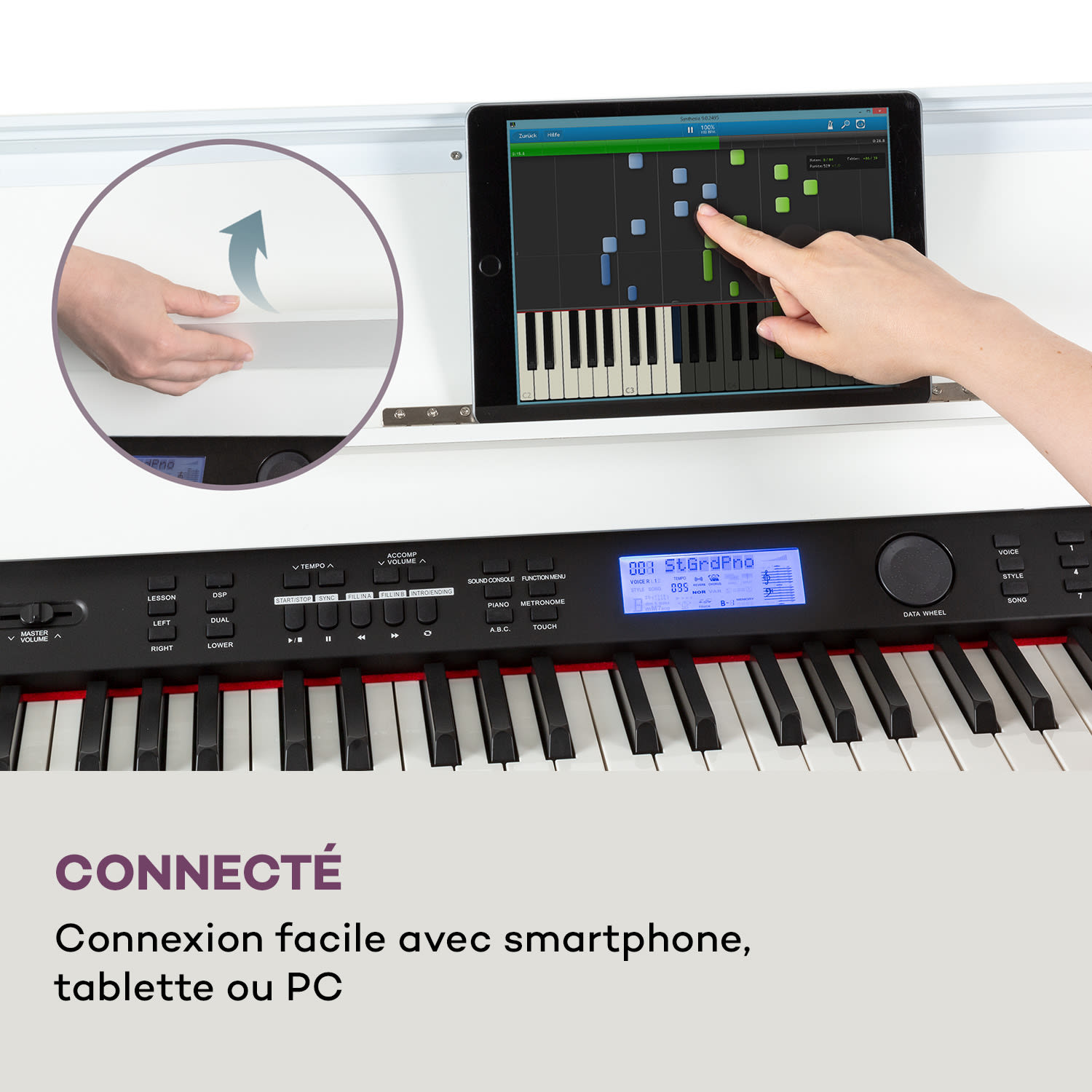 Subi 88 Harmony Piano électrique 88 touches marteau mécanique 160 Rythmes 80 chansons démo 