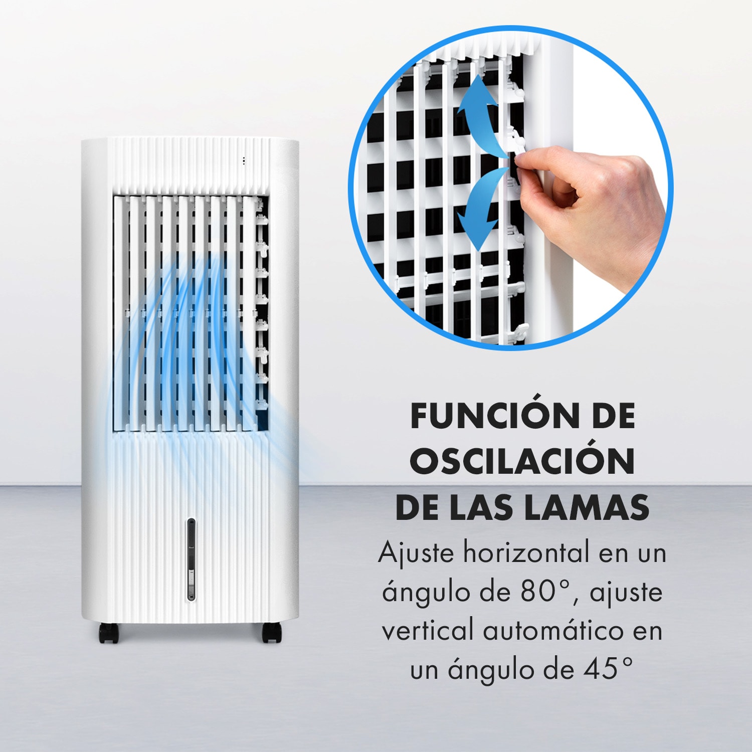 Refrigerador de aire Iceberg Pure, caudal de aire: 283 m³/h, 65 vatios, tanque: 5 litros Pure | Blanco