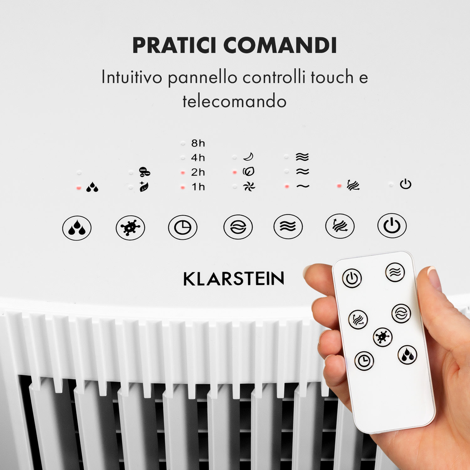 Iceberg Pure, Raffrescatore evaporativo, serbatoio: 5 L, flusso: 283 m³/h, 65 W Pure | Bianco