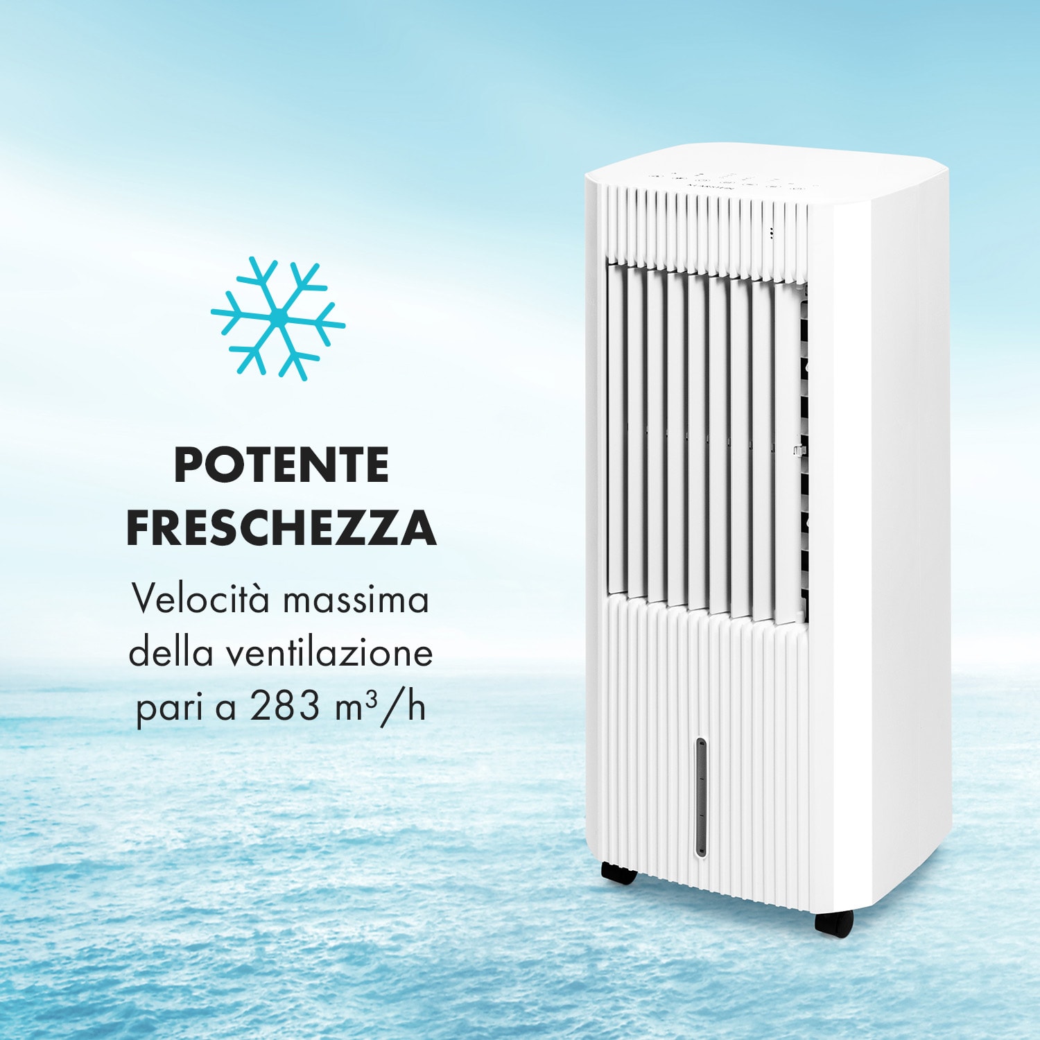Iceberg Pure, Raffrescatore evaporativo, serbatoio: 5 L, flusso: 283 m³/h, 65 W Pure | Bianco