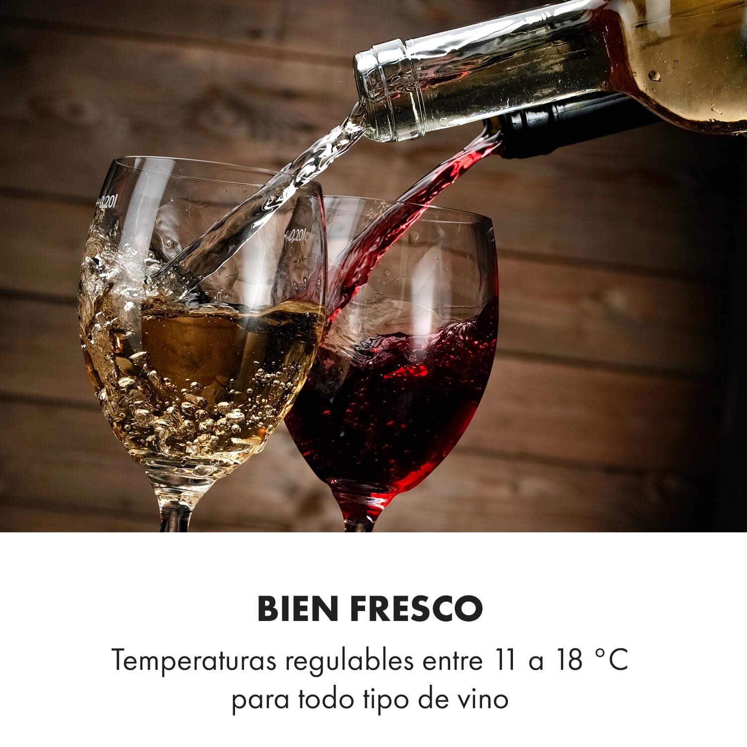 Nevera para vinos Reserva 12 Uno, 12 botellas, 31 litros, acero inoxidable 1 zona de refrigeración | 12 botellas