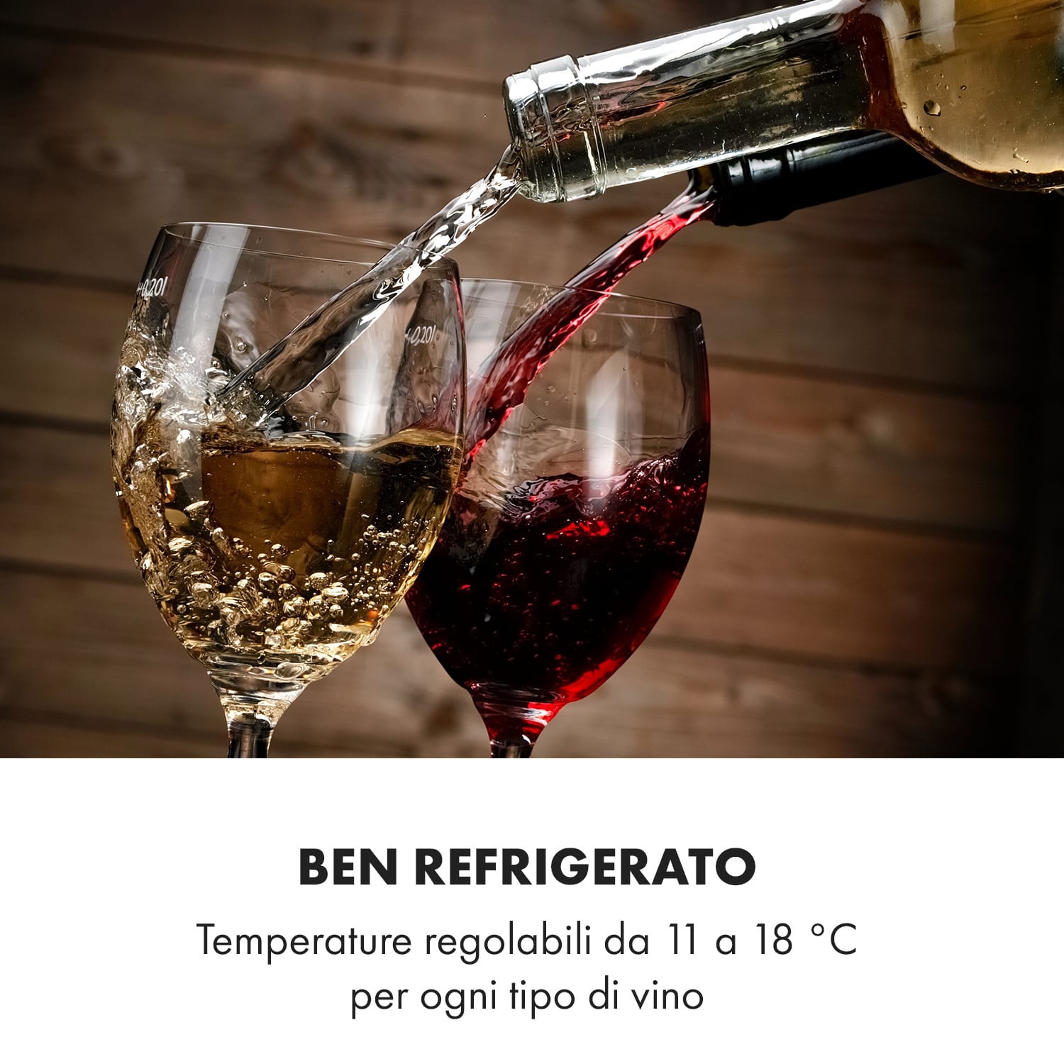 Reserva 12 uno - Frigorifero per vini, 12 bottiglie, 31 litri, acciaio inox 1 zona di raffreddamento | 12 bottiglie
