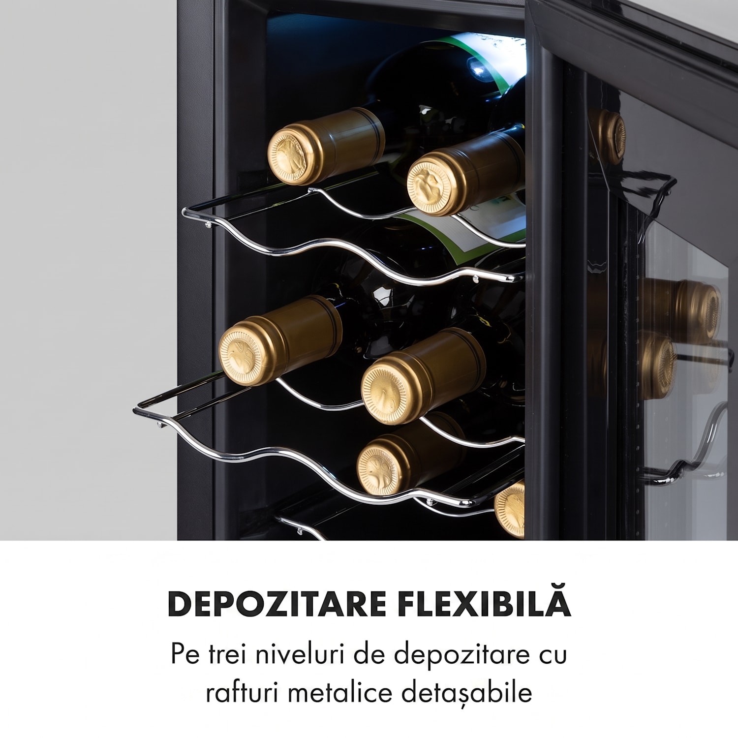Bellevin 8 Uno, răcitor de vinuri, 23 de litri, 11 - 18 ° C, o zonă 1 | 8 sticle