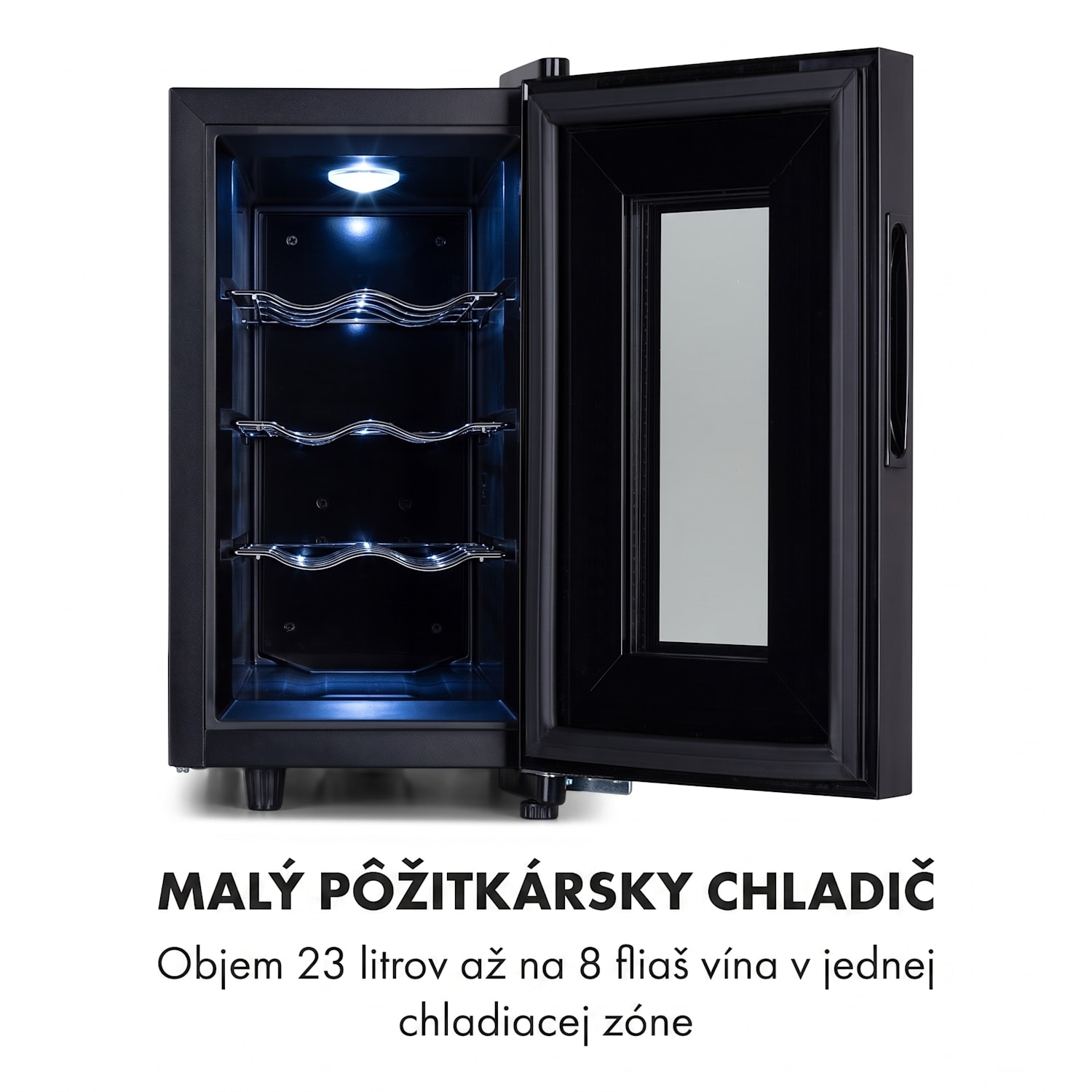 Bellevin 8 Uno, vinotéka, 23 l, 11–18°C, 1 zóna 1 chladiaca zóna | 8 fliaš