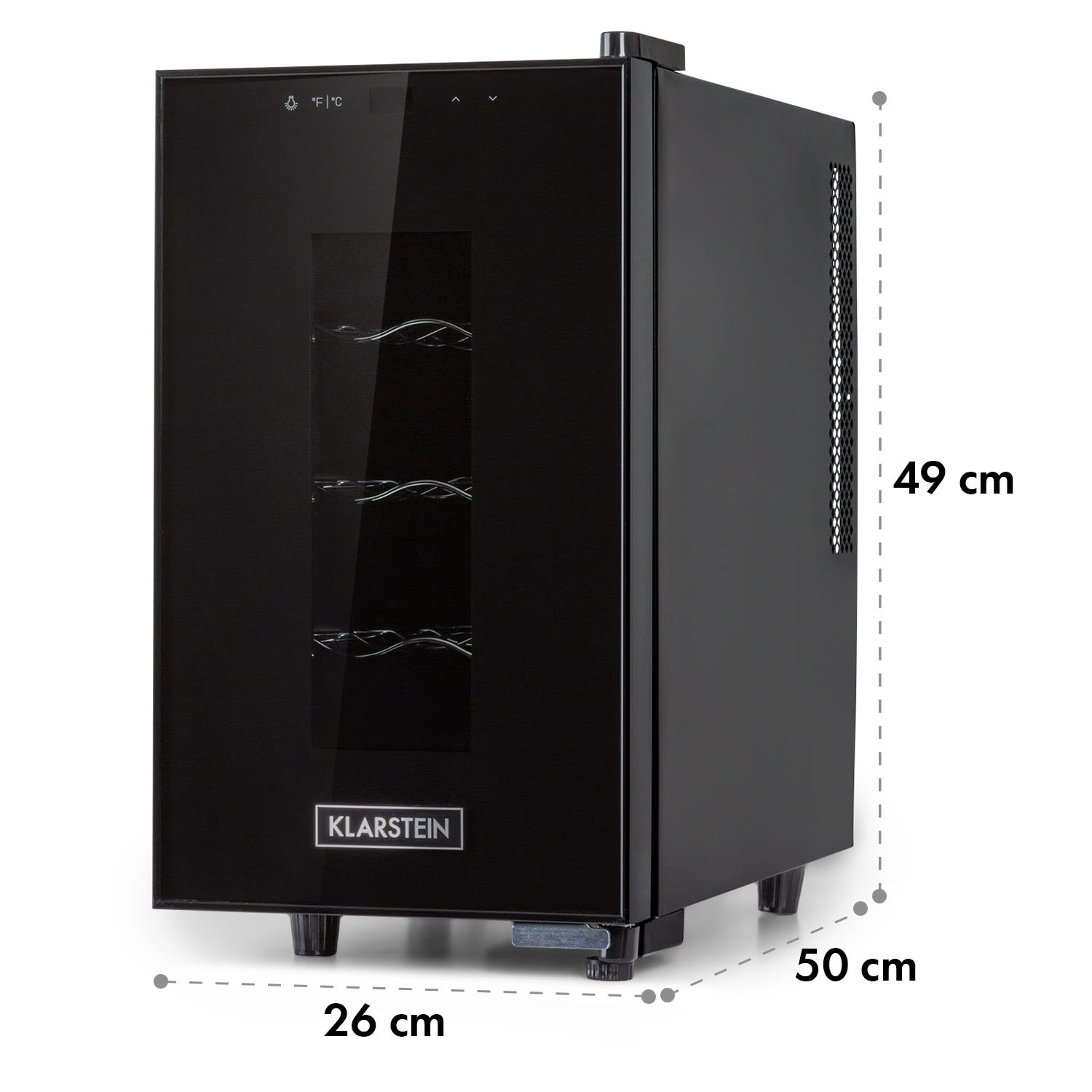 Bellevin 8 Uno nevera para vinos 23 litros 11-18 °C LED Touch SingleZone 8 botellas