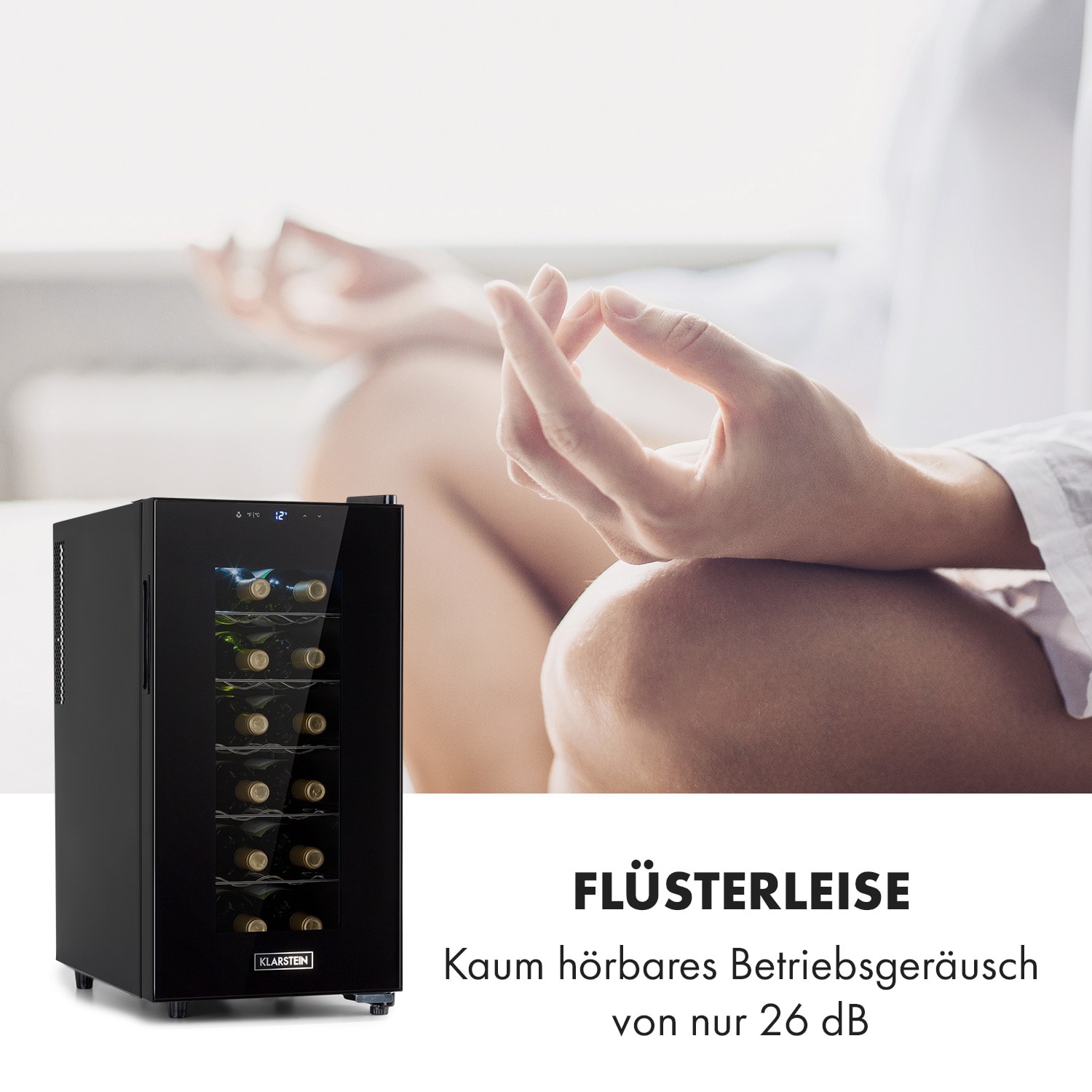 Bellevin 18 Uno Weinkühlschrank 50 Liter 11-18 °C LED Touch SingleZone 1 Kühlzone | 18 Flaschen