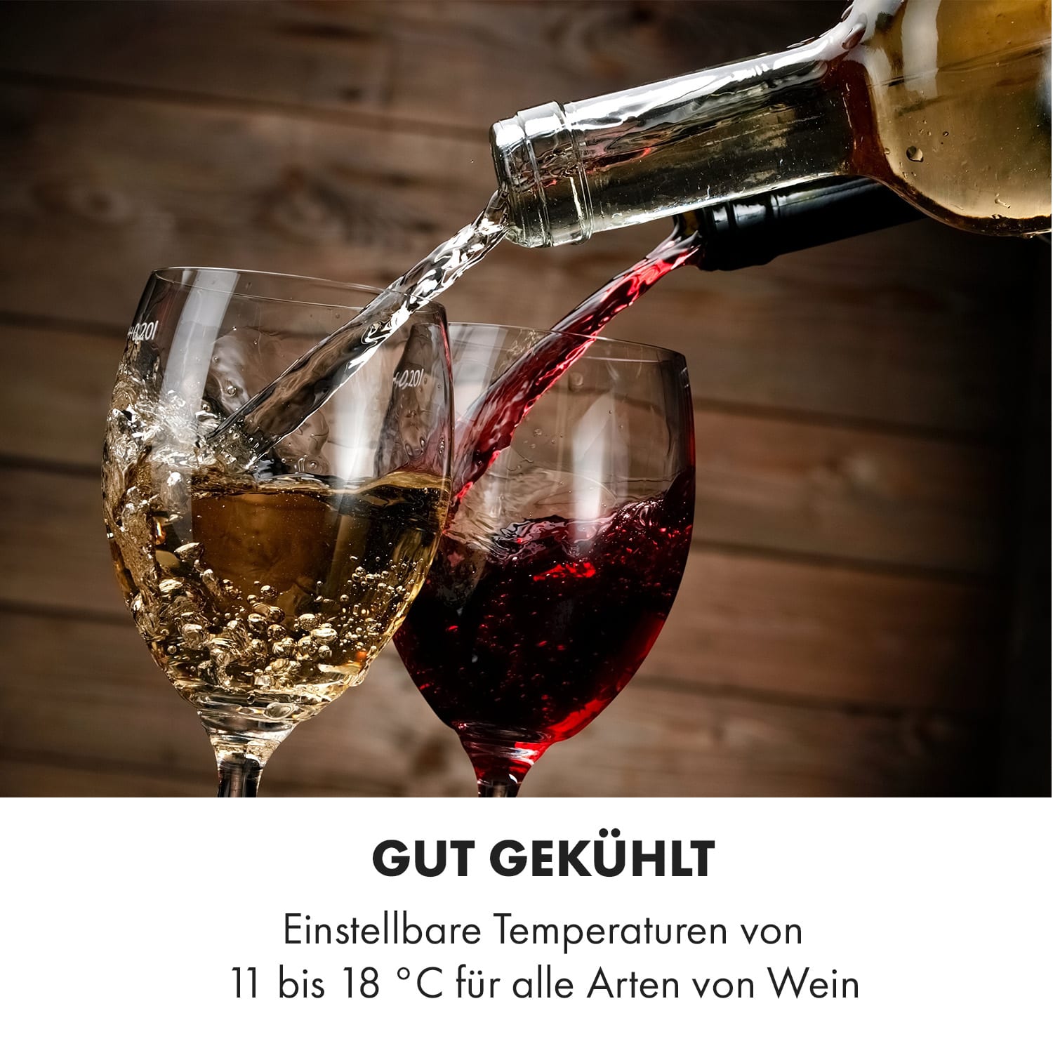 Reserva 8 Uno Weinkühlschrank 23 Ltr 8 Fl 11-18 °C 26 dB Edelstahl 1 Kühlzone | 8 Flaschen