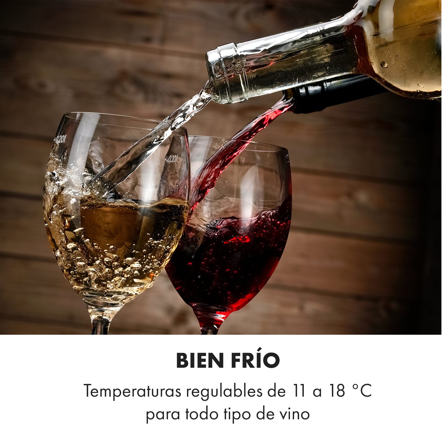 Nevera para vinos Reserva 8 Uno 23 litros 8 botellas 11-18 °C 26 dB acero inoxidable 1 zona de refrigeración | 8 botellas