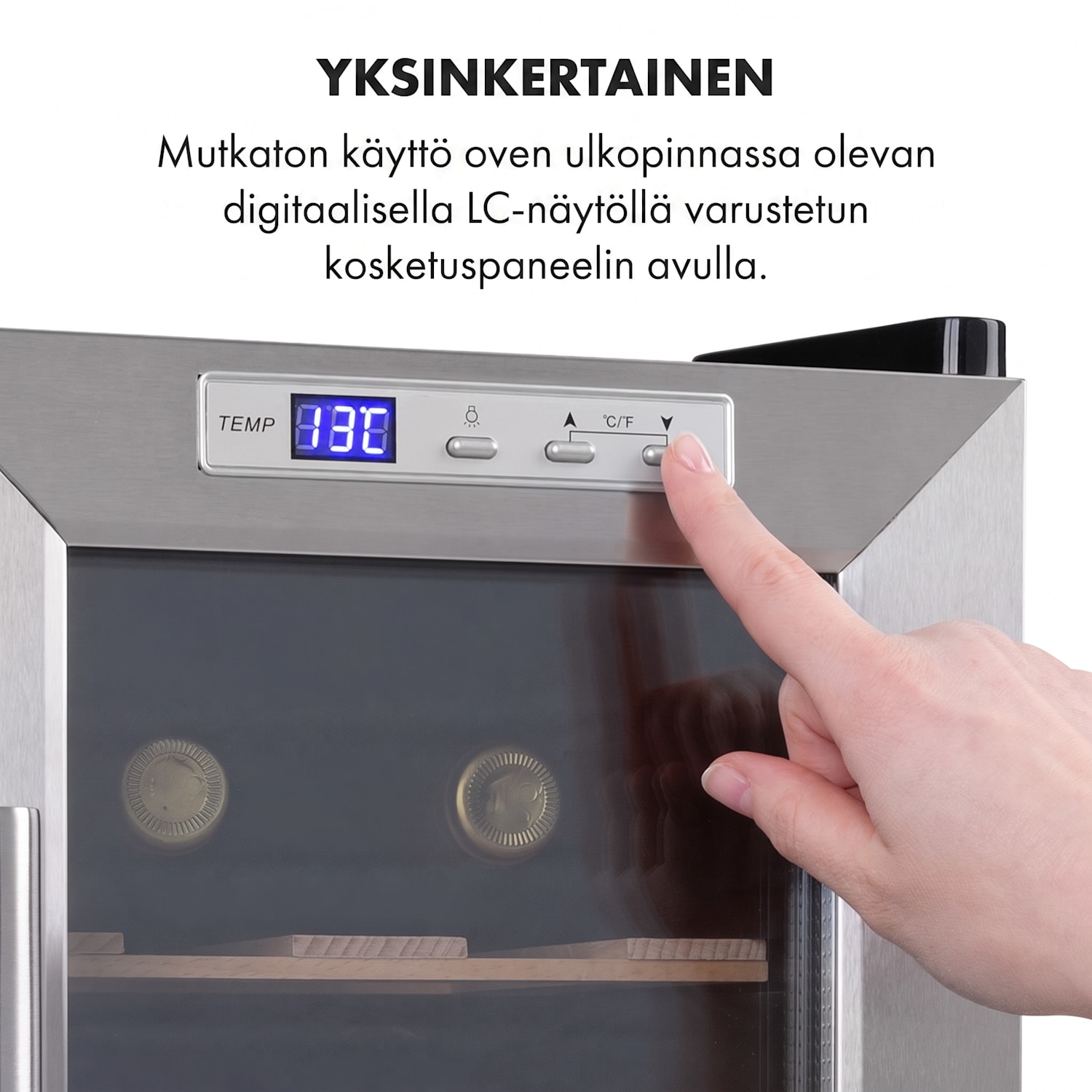 Reserva 8 Uno viinijääkaappi 23 litraa 8 pullolle 11-18 °C 26 dB teräs 1 jäähdytysalue | 8 pulloa