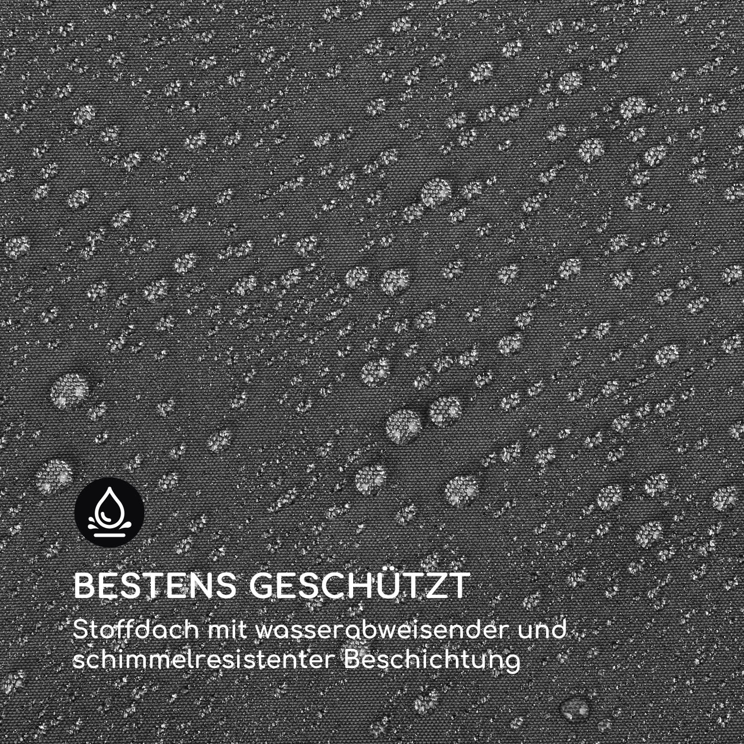 Grandezza Cortina Gartenpavillon 3x3m 4 Seitenteile 