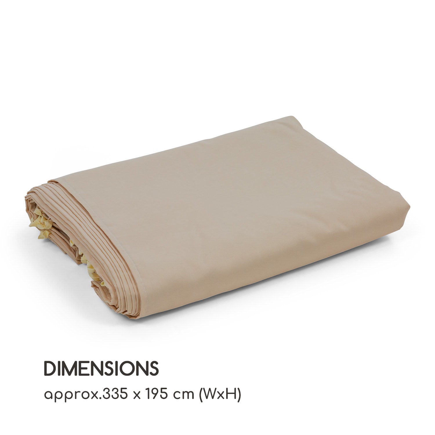 Pantheon Solid Sky, kotary do altany ogrodowej, ściany boczne, 3 x 4 m, 4 sztuki, 140 g/m² 3 x 4 m | Jasny Taupe