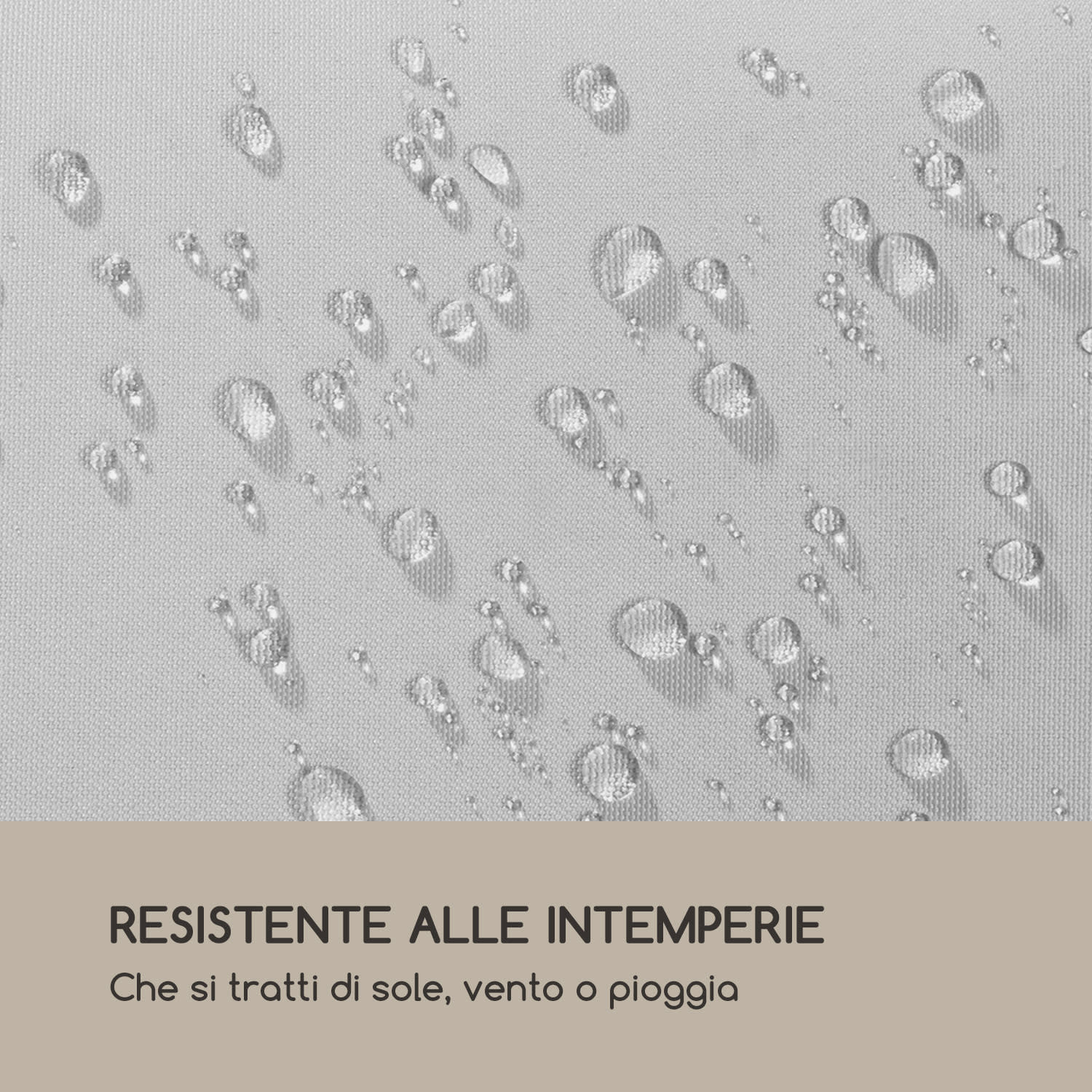 Pantheon Solid Sky, Pareti laterali per gazebo, 3x4, 4 pz., 140g/m² 3 x 4 m | Grigio tortora