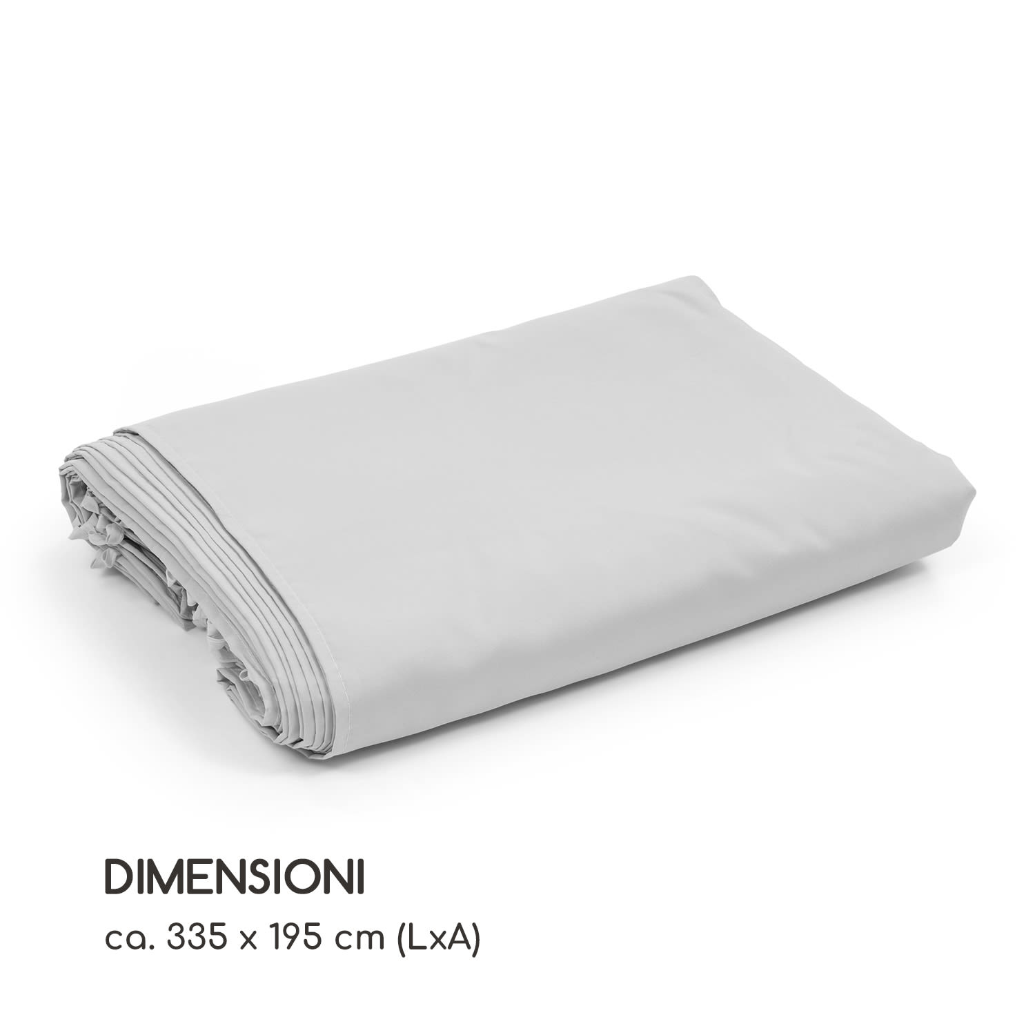 Pantheon Solid Sky, Pareti laterali per gazebo, 3x4, 4 pz., 140g/m² 3 x 4 m | Grigio tortora