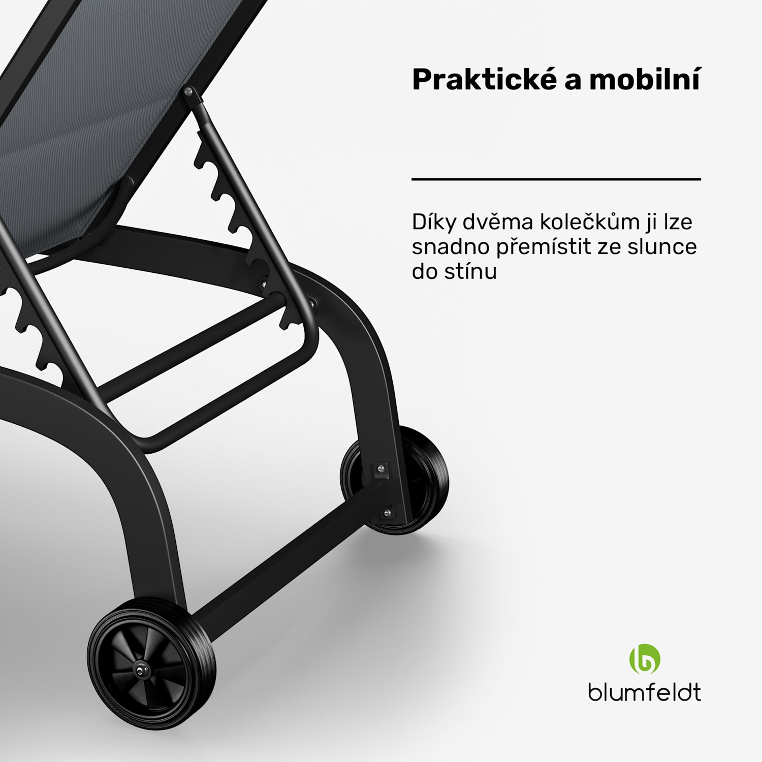 Limala, lehátko, ocel/hliník, textilen, 150 kg, přenosné Tmavě šedá