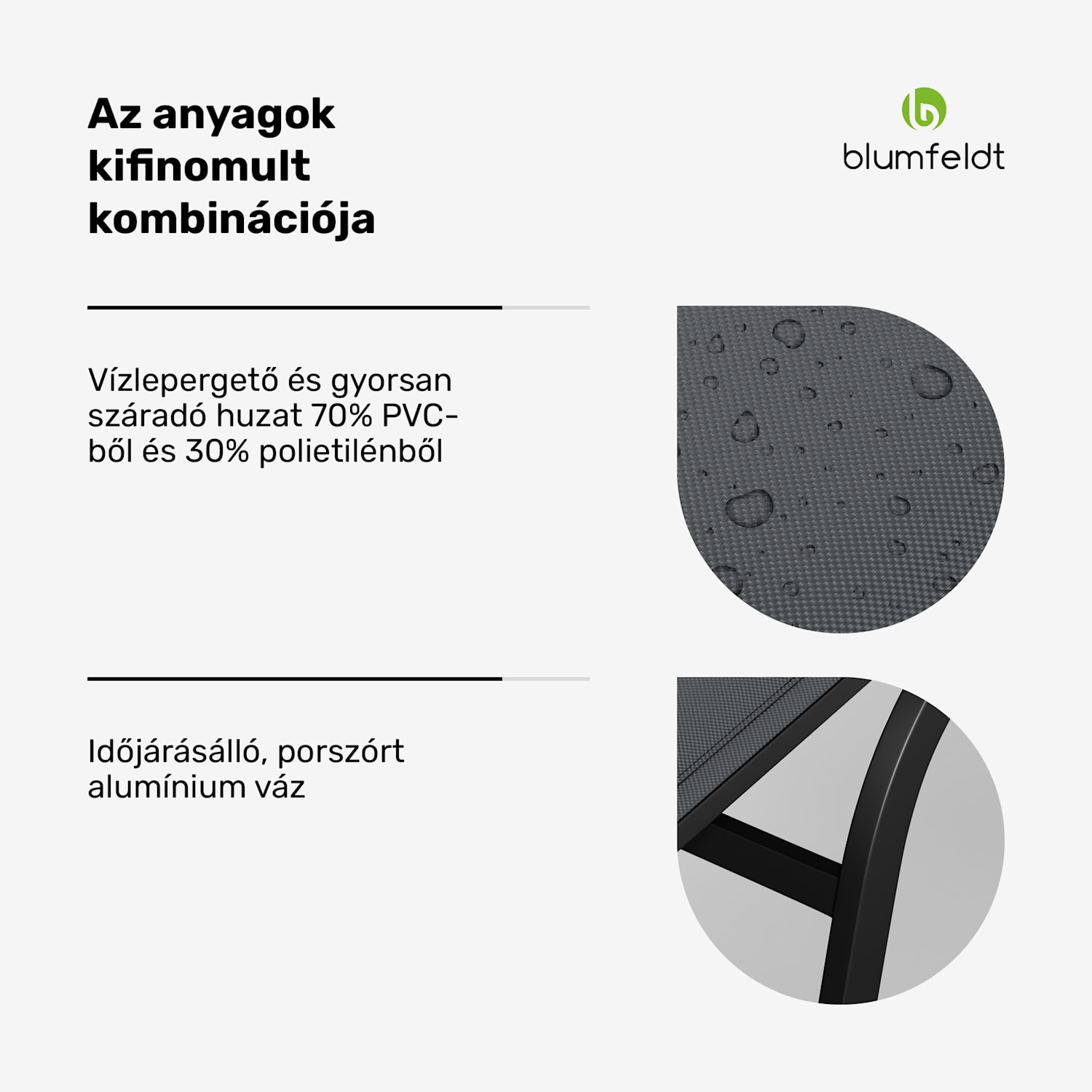 Limala, napozóágy, acél/alumínium, textilén, 150 kg, hordozható Sötét szürke