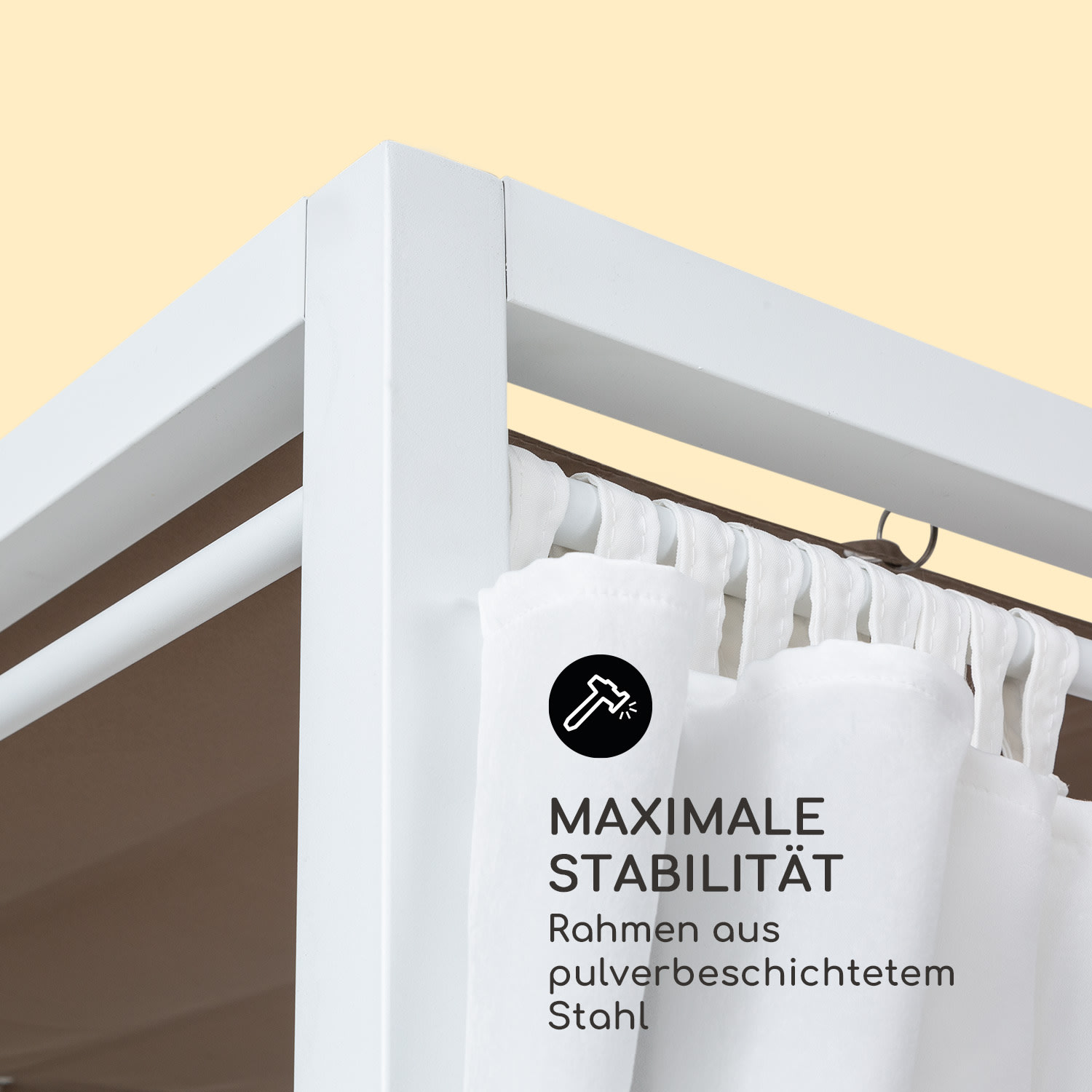 Eremitage Double Lux Sonnenliege 4 Liegepositionen 2 Personen 6 cm Polster Weiß