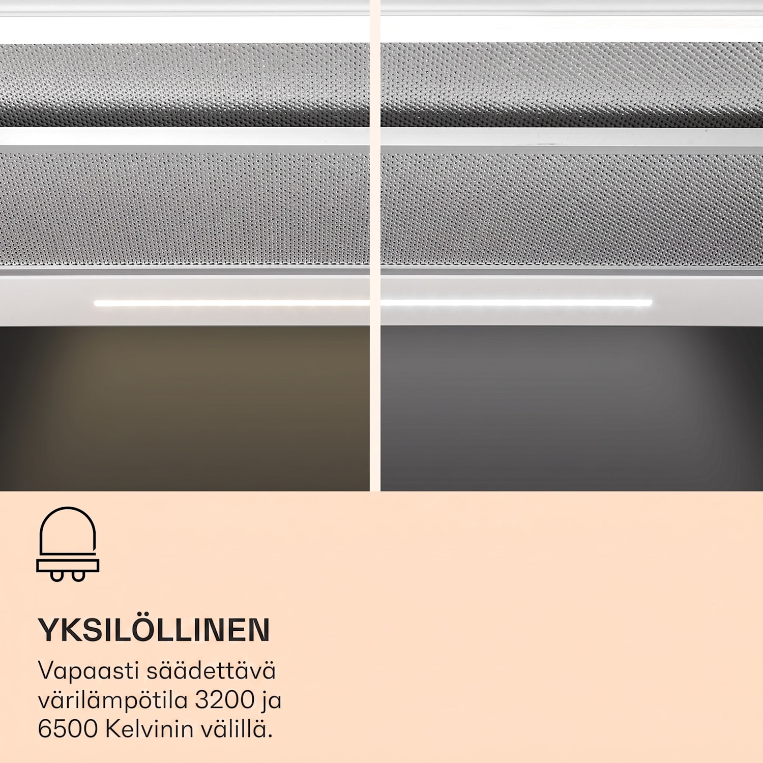 Mariana Neo 60, liesituuletin, 60 cm, 640 m³/h, poistoilma, LED 60 cm | Valkoinen