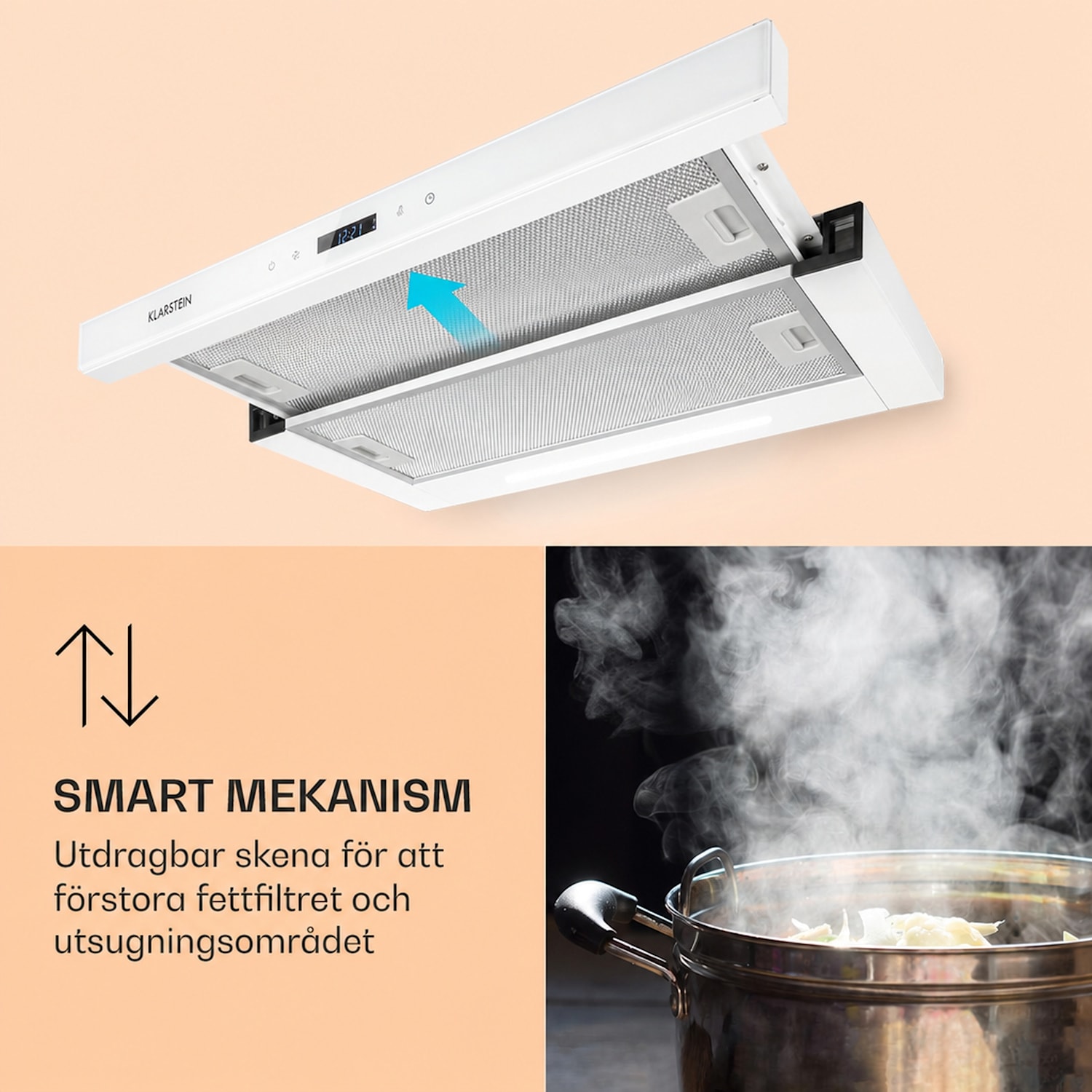 Mariana Neo 60 Köksfläkt 60 cm 640 m³/h frånluft LED 