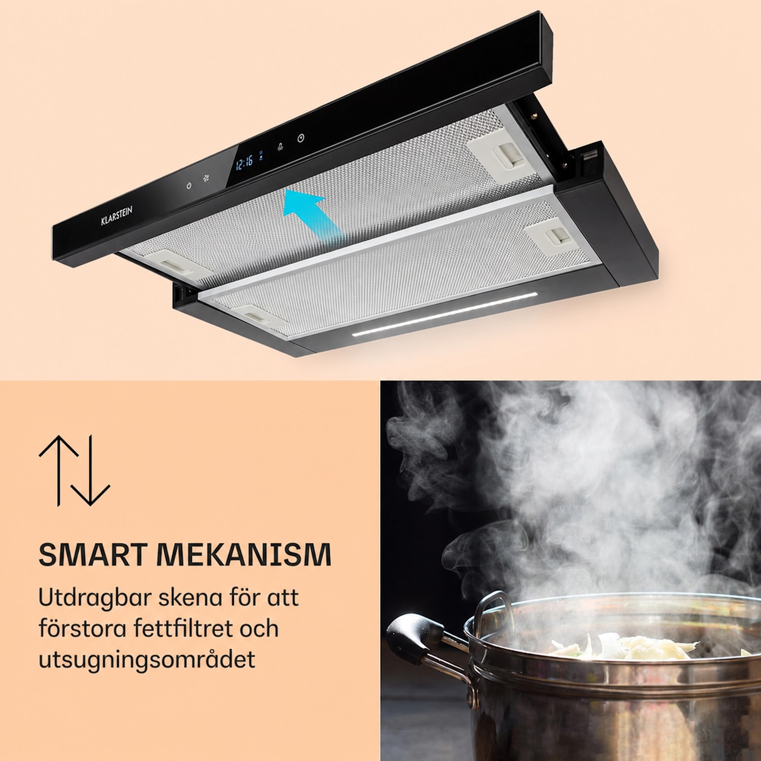 Mariana Neo 60 Köksfläkt 60 cm 640 m³/h frånluft LED 