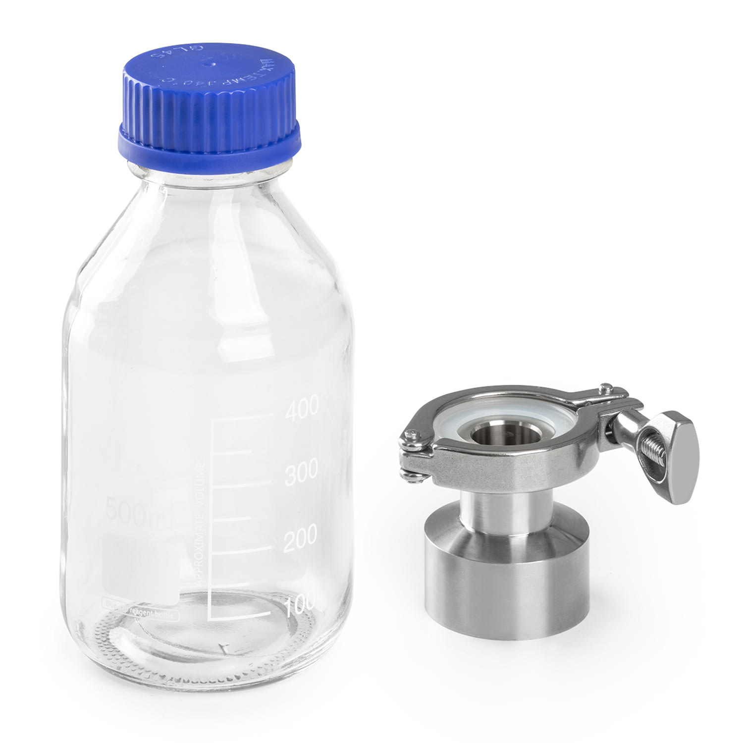 Gärkeller Pro XL, posoda za kvas, adapter, dodatki, steklo, nerjaveče jeklo 