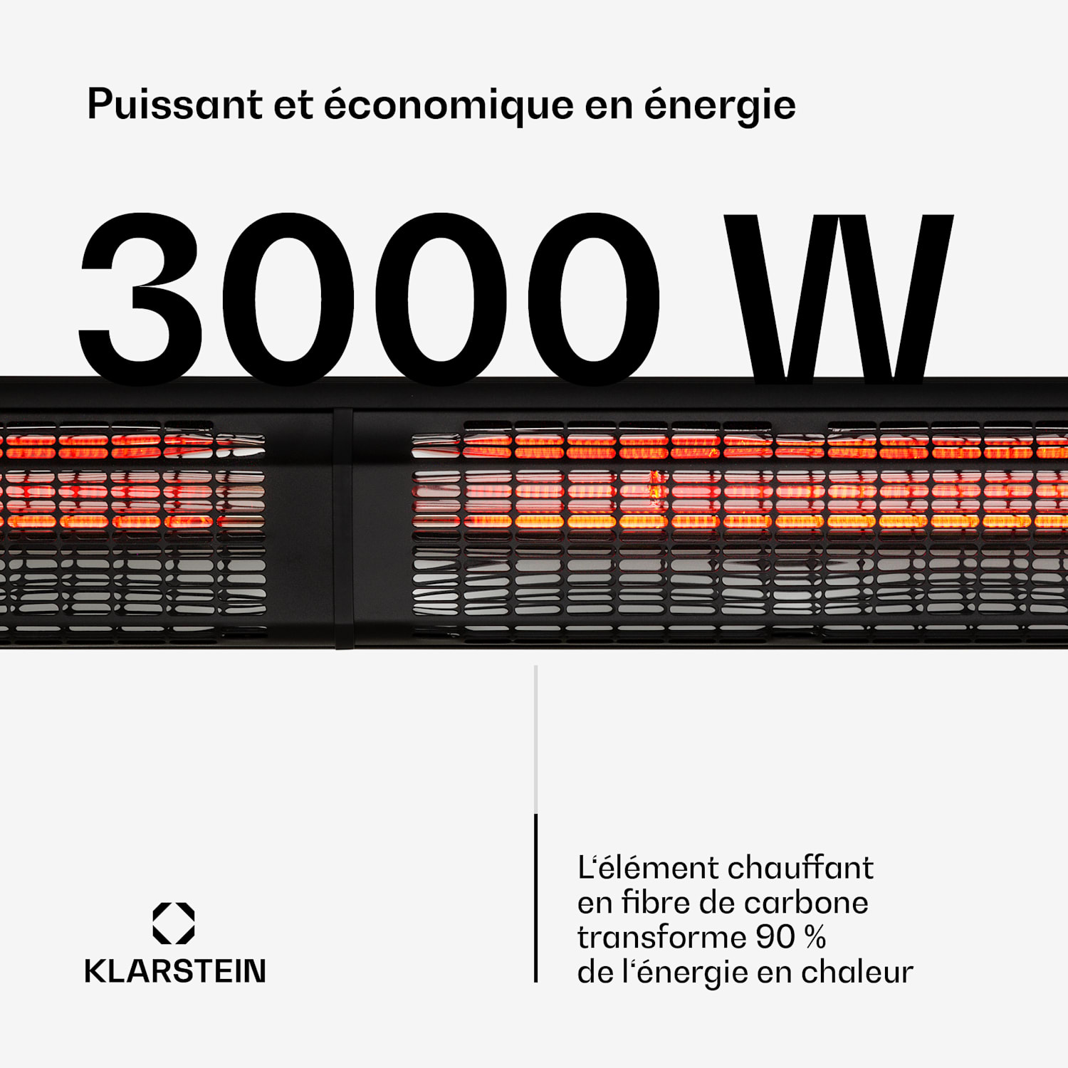 Heat Guru 3000 stralingsverwarming 3000 W IP54 afstandsbediening voor buiten 3000 W