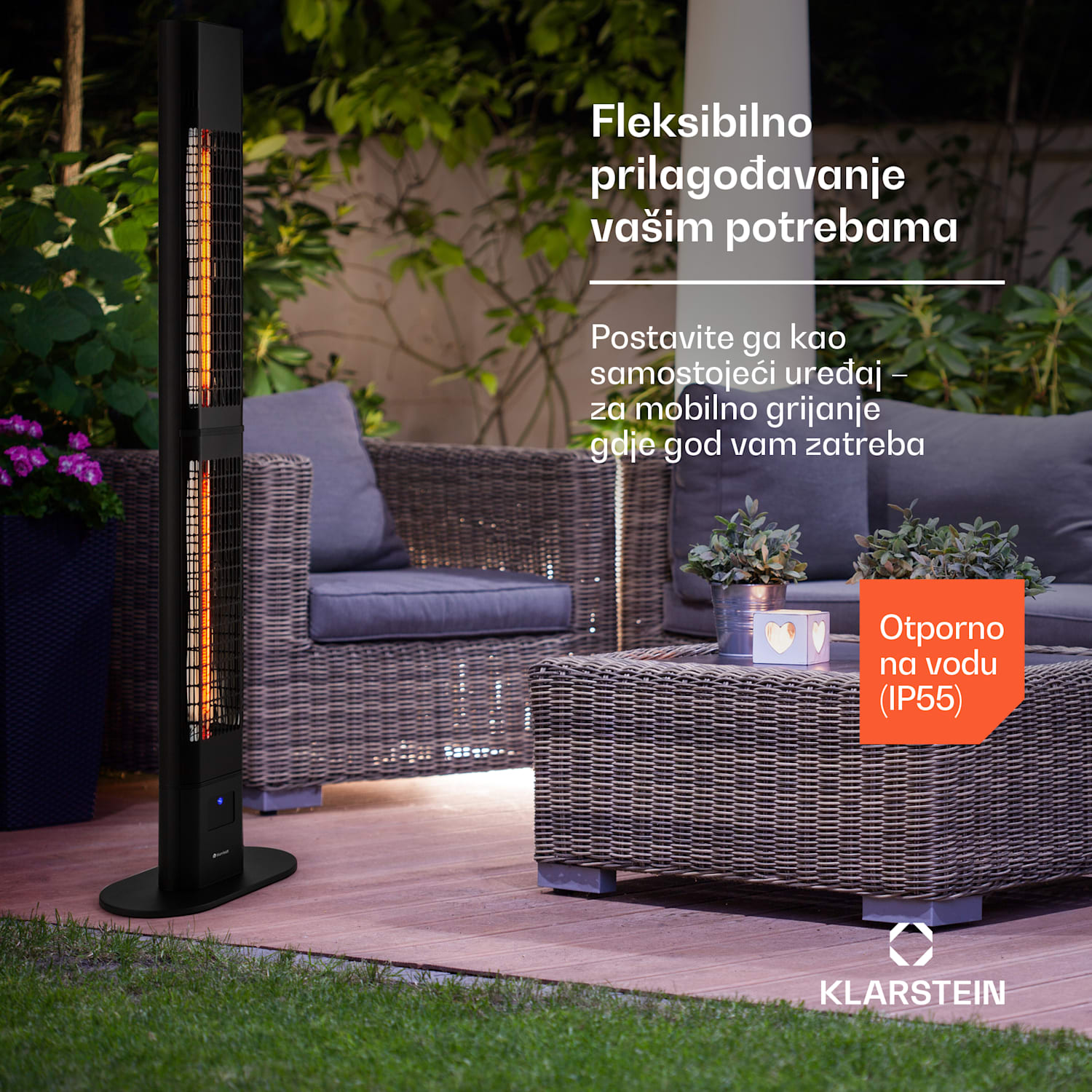 Heat Guru 3000, grijalica, 3000W, IP54, za vanjsku upotrebu, daljinski upravljač 3000 W