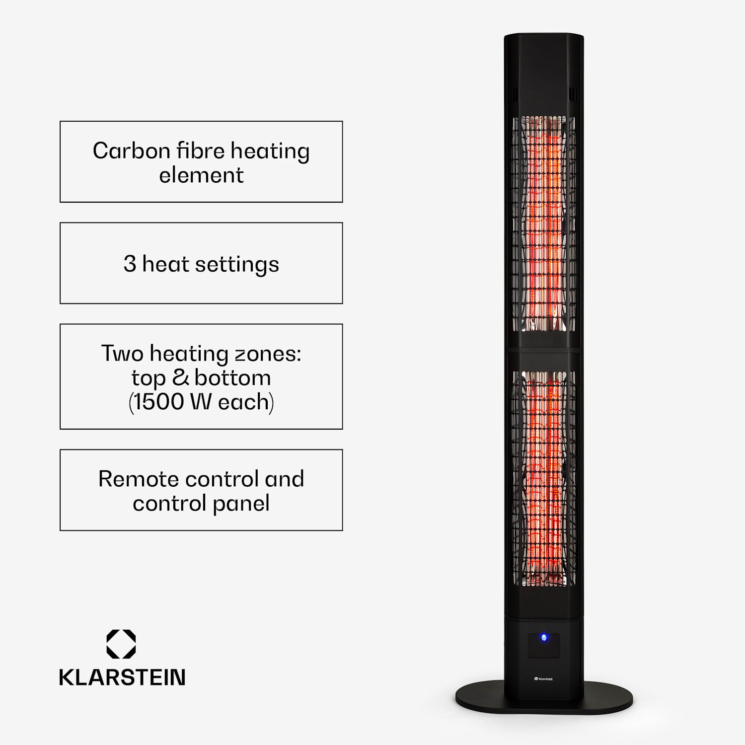 Heat Guru 3000 Radiant Heater 3000W IP54 Outdoor Remote Control 3000 W