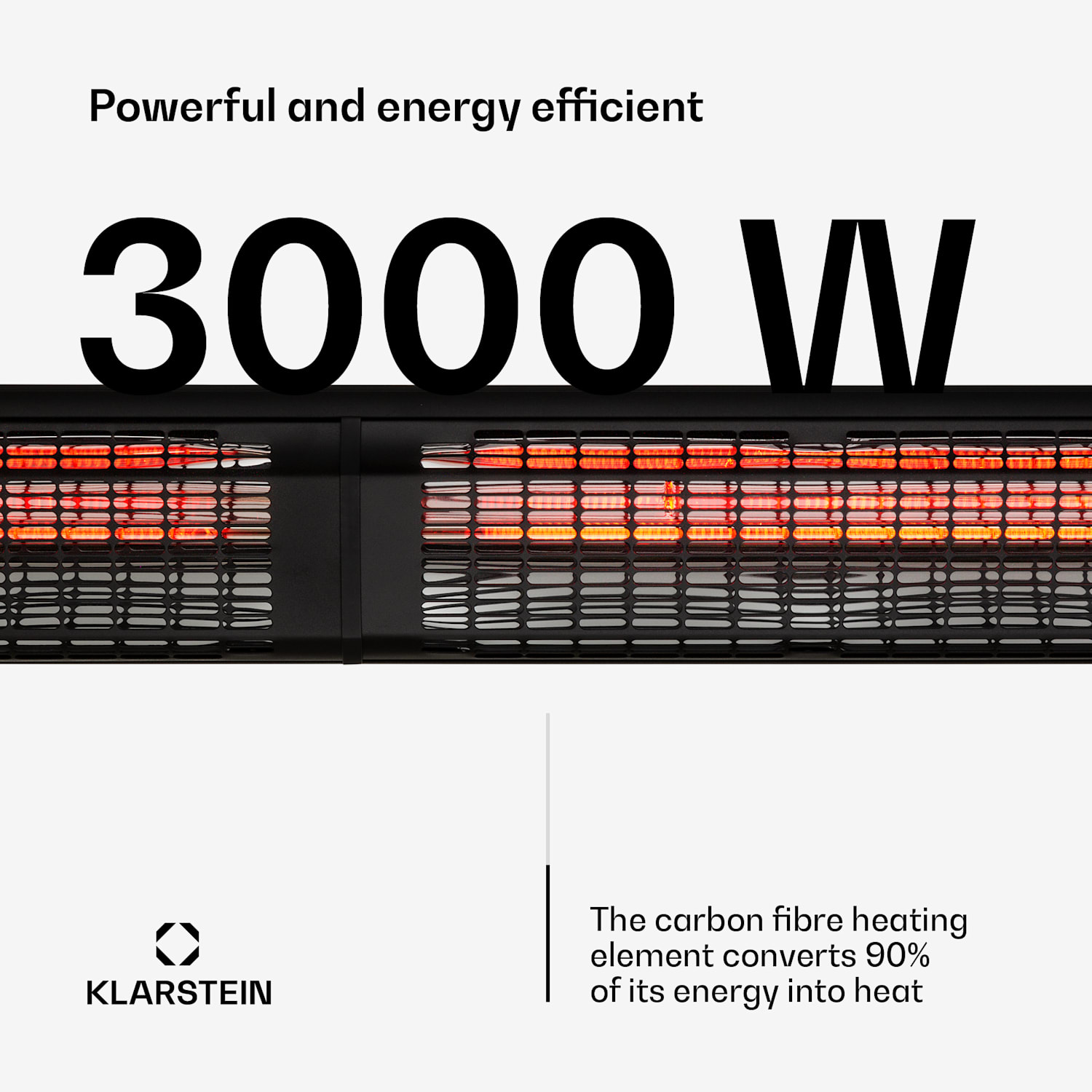 Heat Guru 3000 Radiant Heater 3000W IP54 Outdoor Remote Control 3000 W