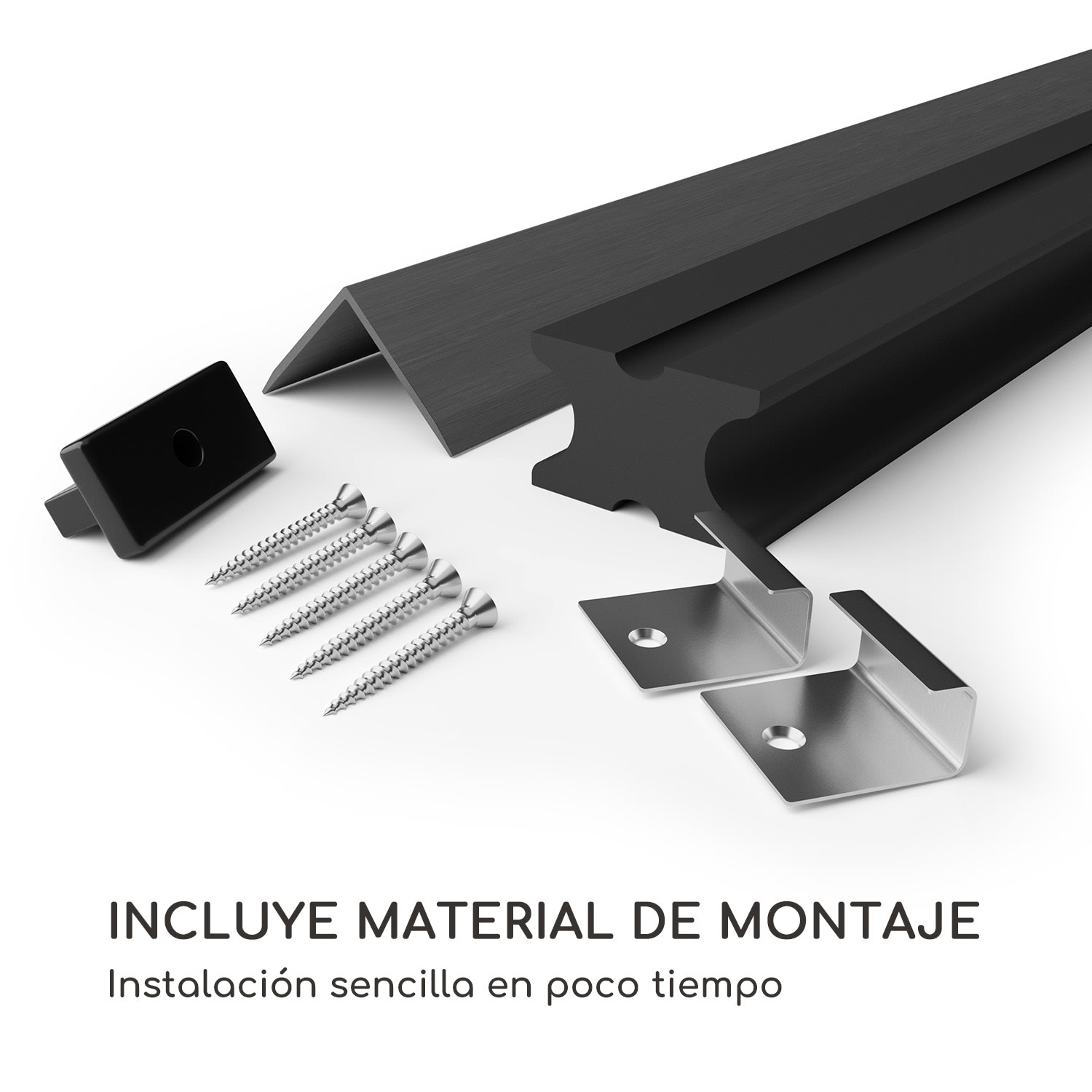 Pantheon Solid Ground Pabellón Tablas 3x3 m Composite 3 x 3 m | Gris Oscuro