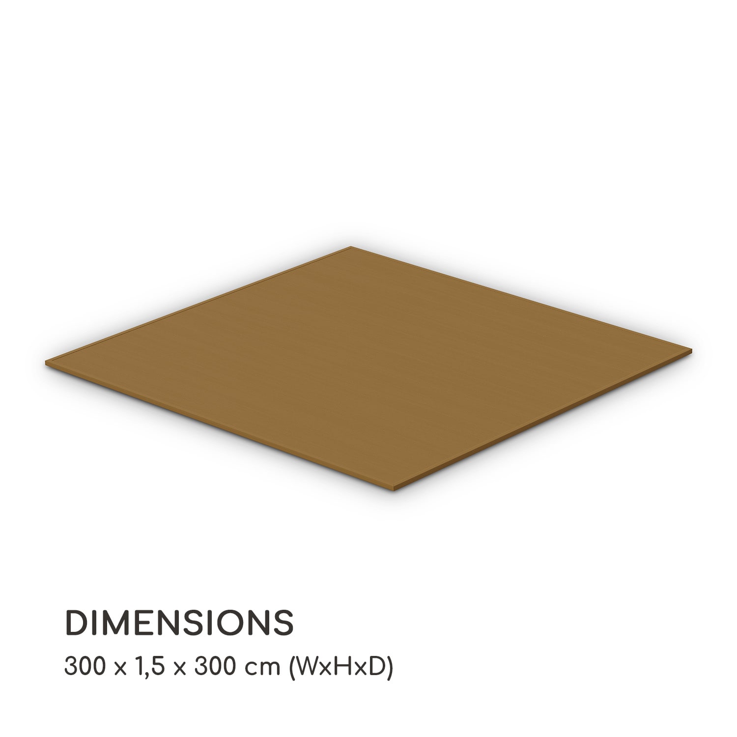 Pantheon Solid Ground, podea pentru pavilion, 3 × 3 m, material compozit 3 x 3 m | Tutun