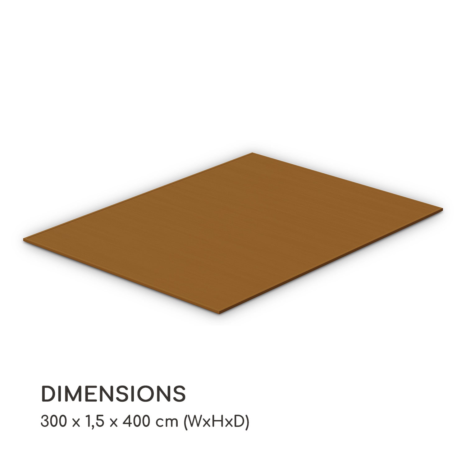 Pantheon Solid Ground paviljoenplanken 3x4 m composiet 3 x 4 m | Tabak
